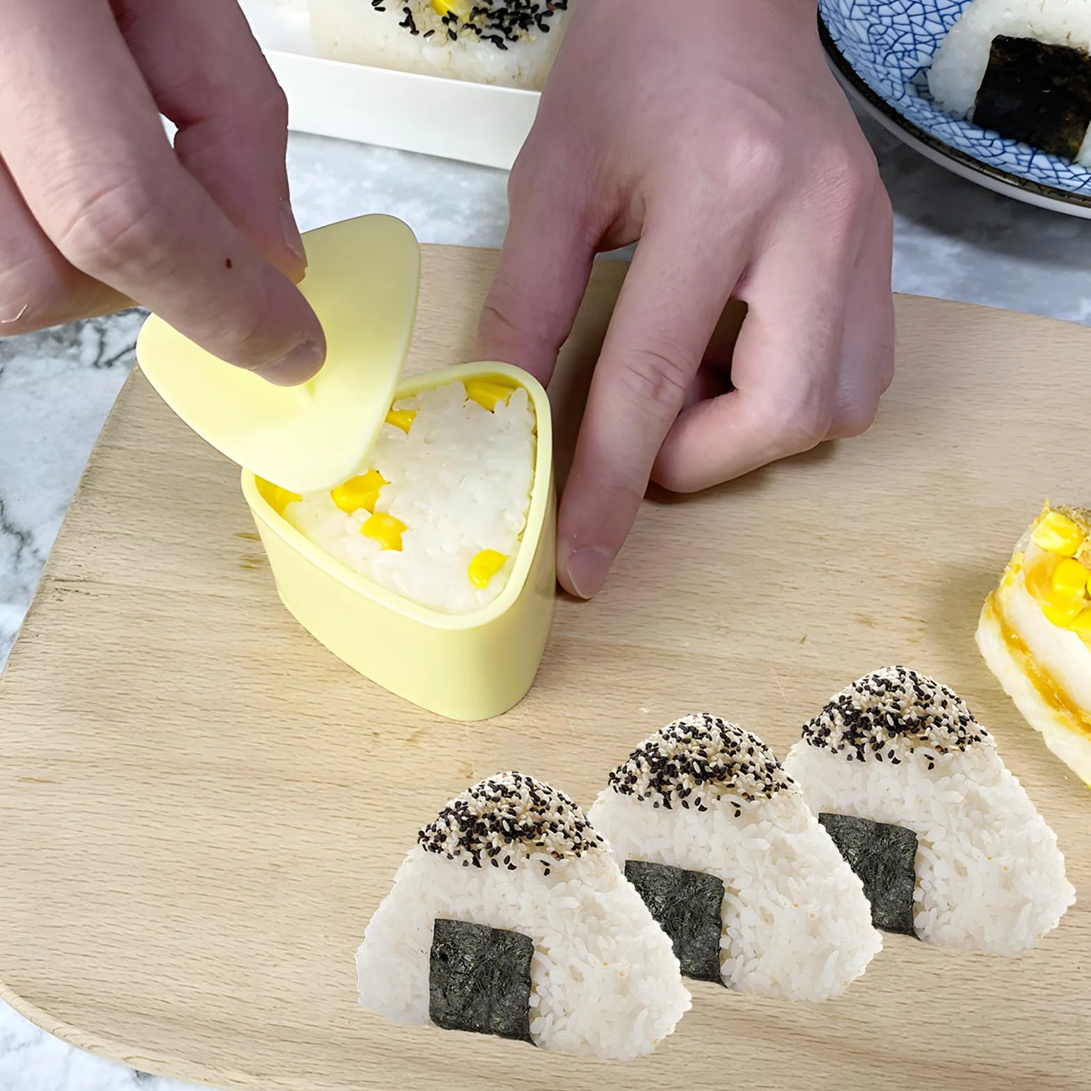 Foremki Onigiri 6 sztuk trójkątne forma do sushi kulek ryżowych