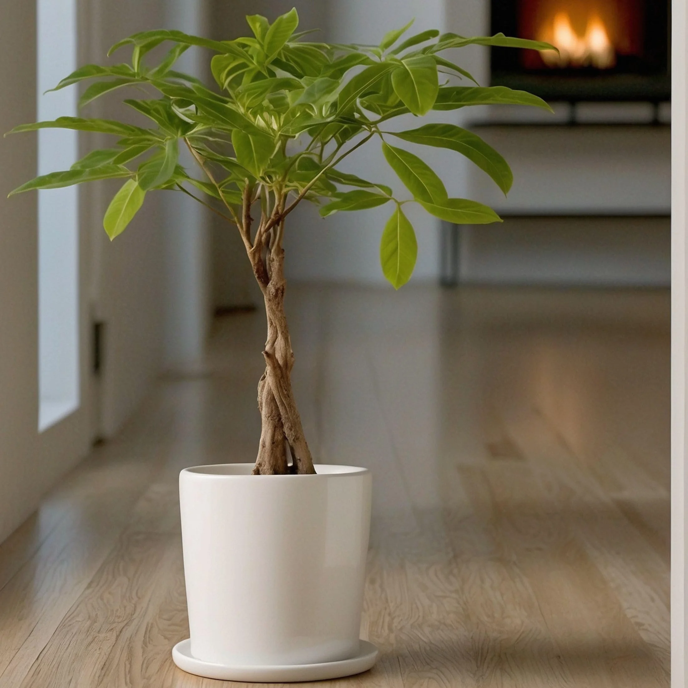 Plant in a Box - Pachira Auatica - Drzewko pieniędzy - Doniczka 17cm - Wysokość 60-70cm