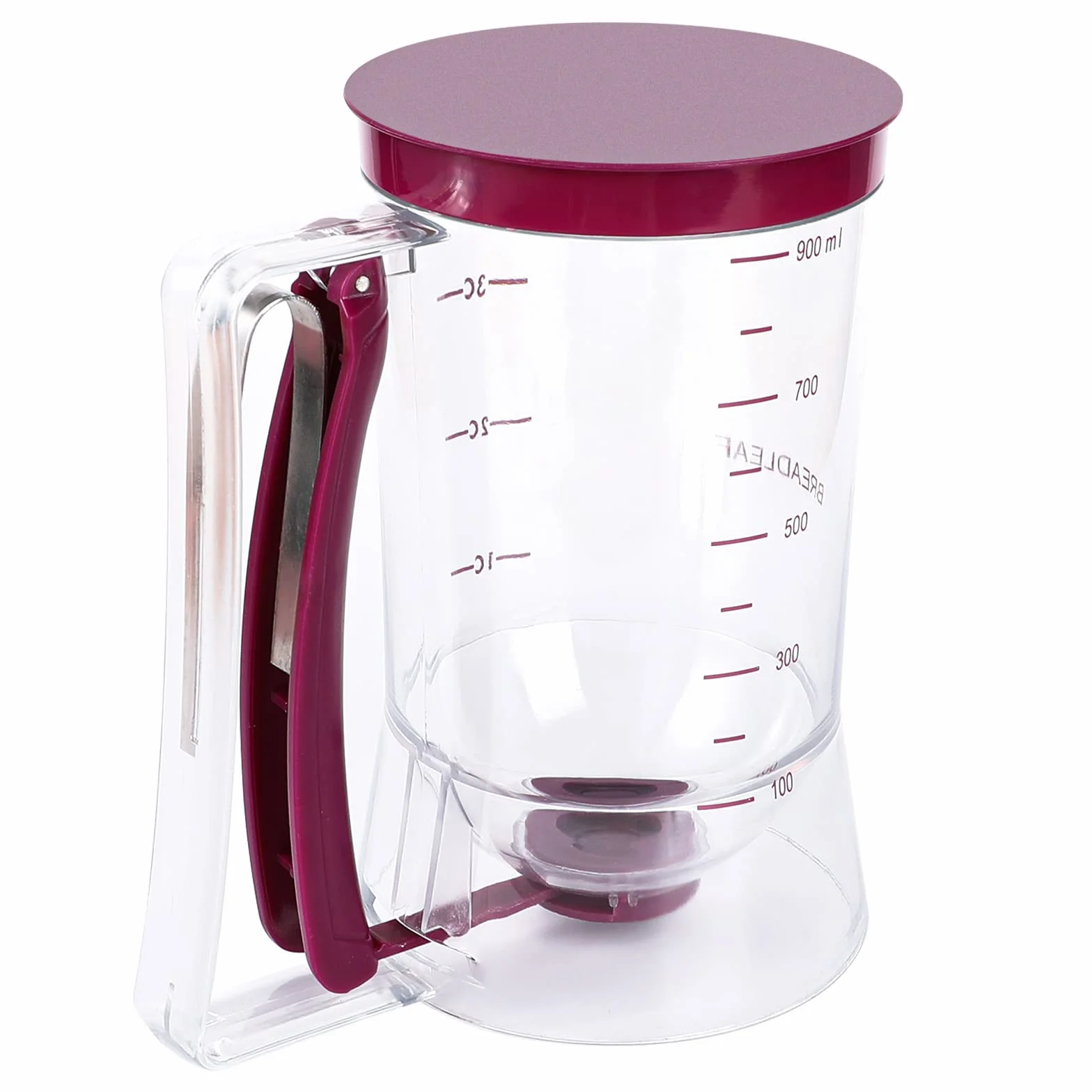 Webake Dozownik do ciasta 900 ml ręczny separator babeczek z etykietą pomiarową