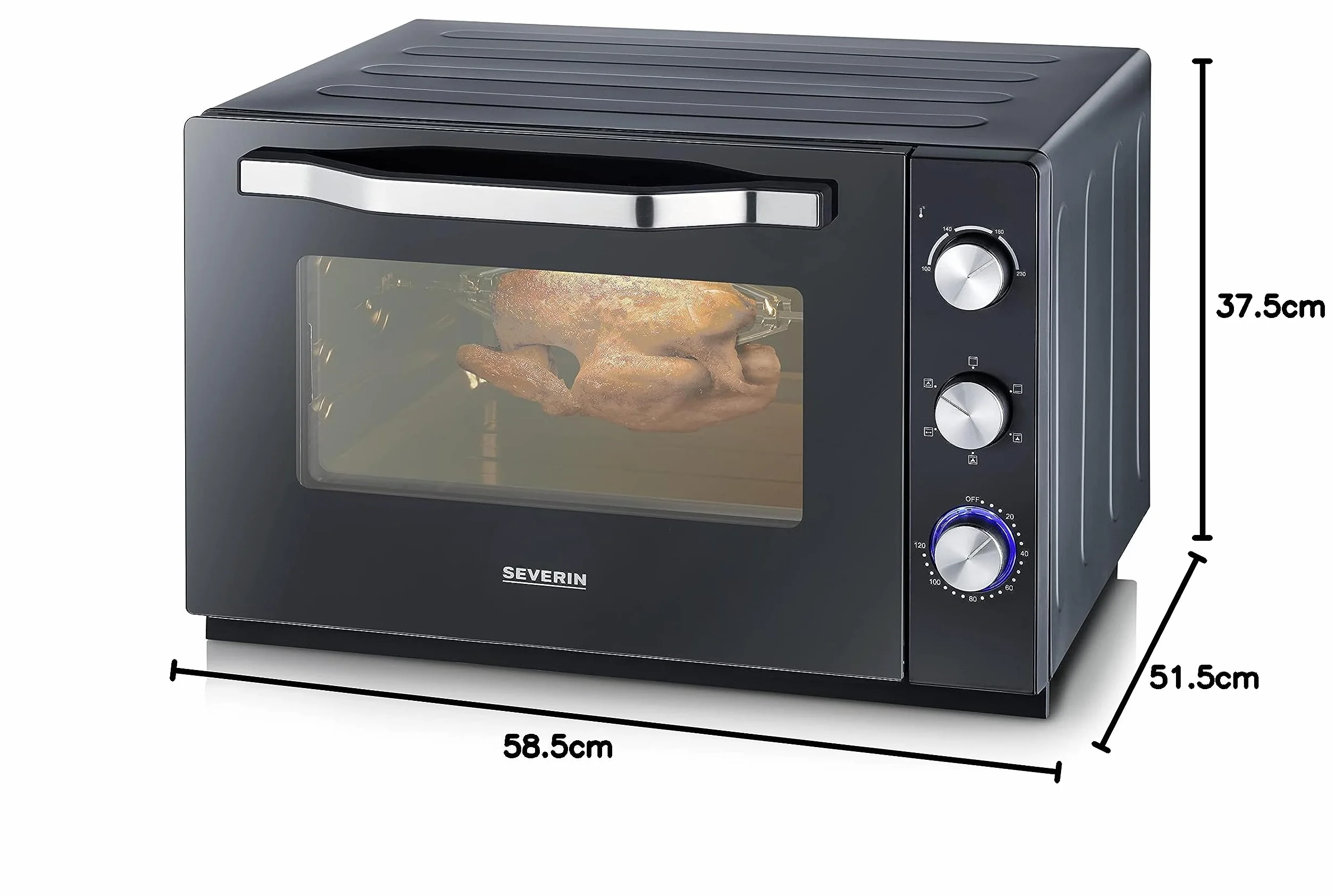 Severin To 2073 Mikrofalówka, Czarny, 60L