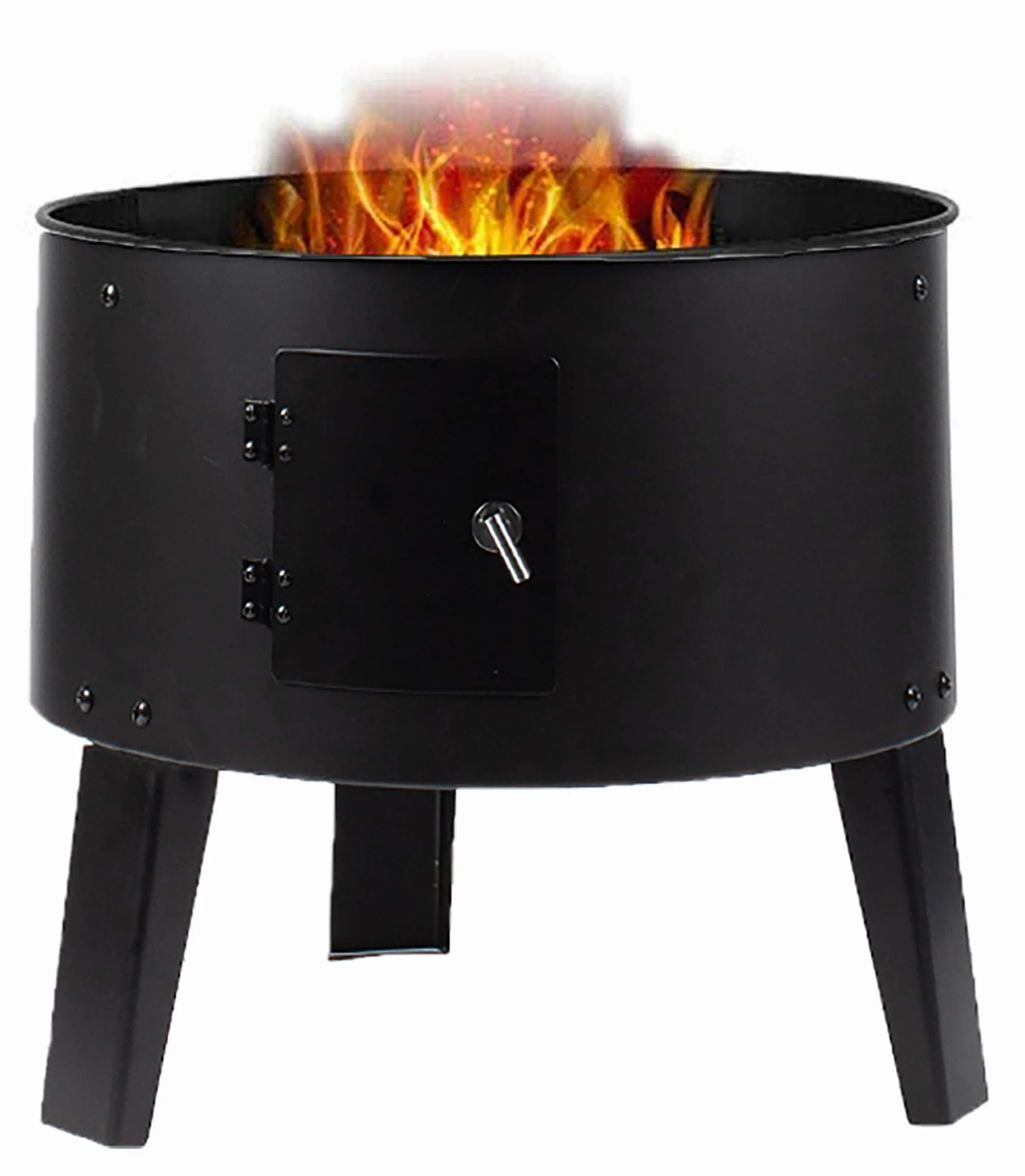 GrillMaster Grill Węglowy SmokeHouse GM8000 + Wędzarnia + Termometr, Ogrodowy, Wędzenie, Gotowanie na Parze, Dwie Misy, Funkcja Paleniska