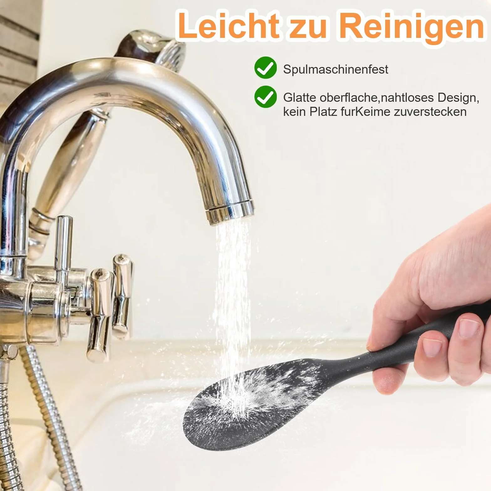 Silikonowe łyżki do ryżu Yuanchu 2 sztuki 22,5 cm nieprzywierające zestaw