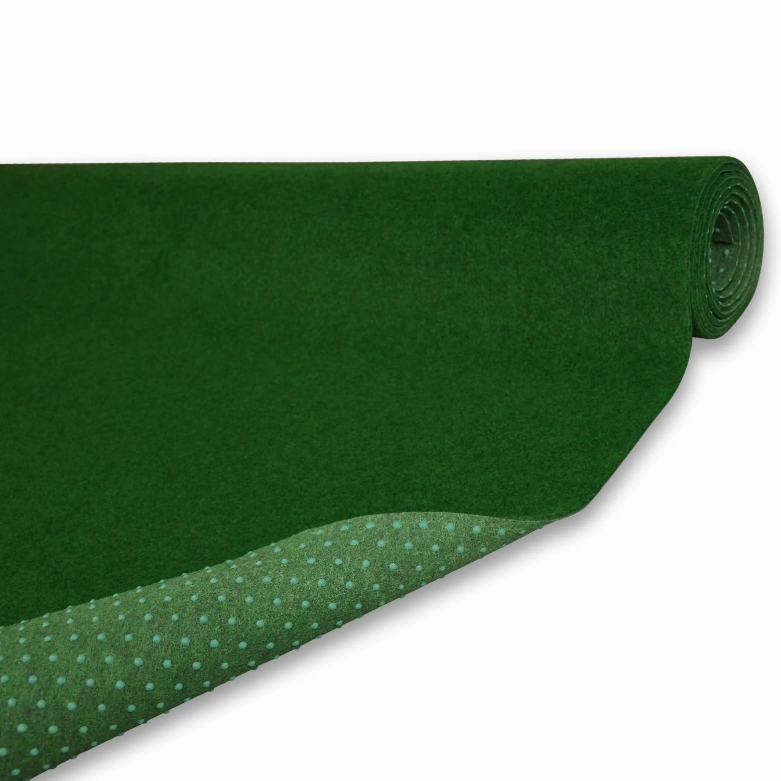 Dywan trawnikowy, do użytku na zewnątrz, sztuczna trawa na balkon, 400 x 100 cm, dywan na trawnik z wypustkami, sprzedawany na metry, zielony trawnik z włókniny, przepuszczająca wodę, 1 m szerokości