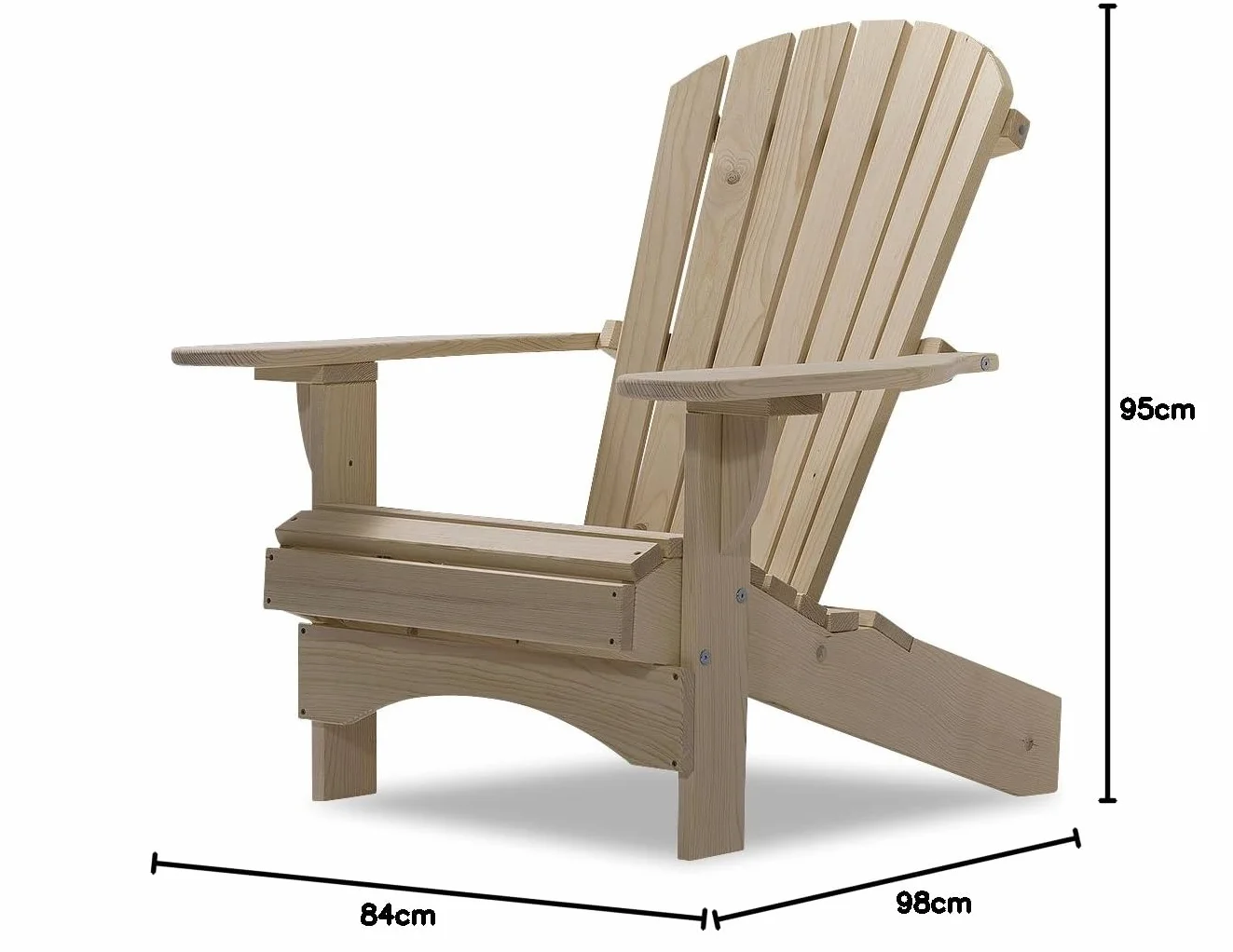 Original Dream-Chairs since 2007 Adirondack Krzeslo "Comfort" + Podnóżek Adirondack "Comfort”