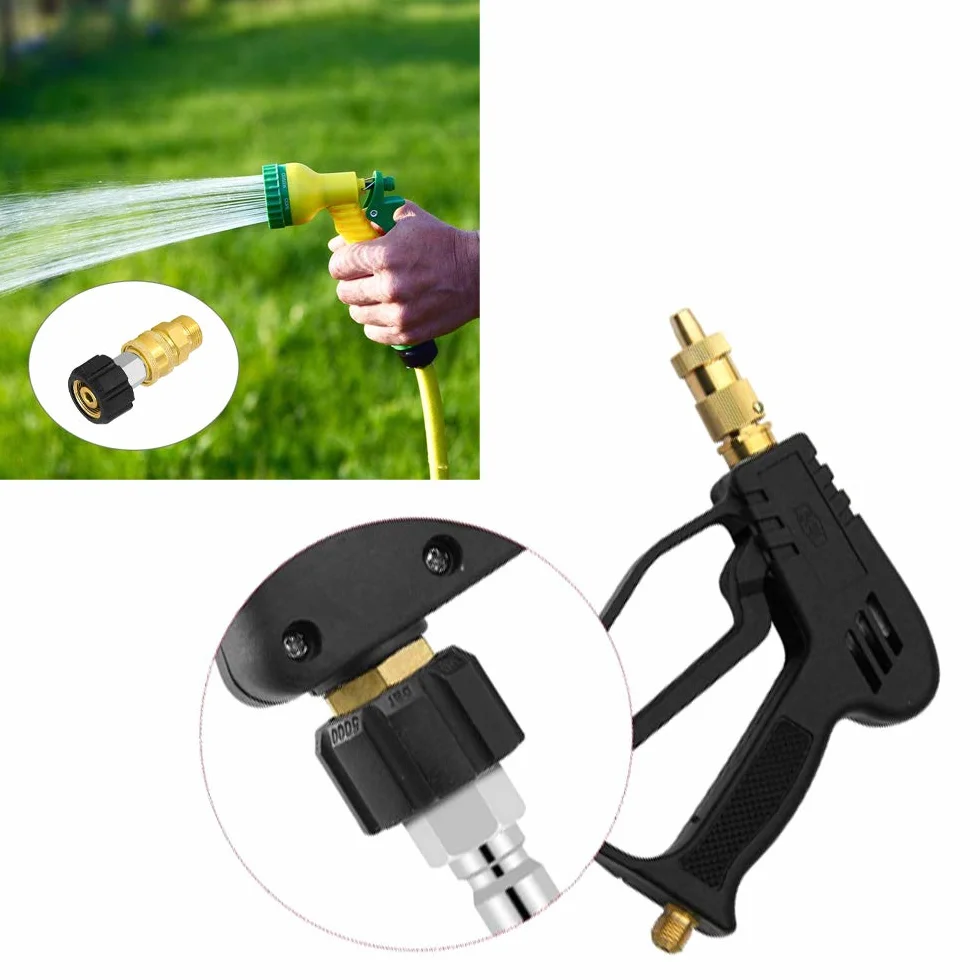 JINXM zestaw adapterów do myjki wysokociśnieniowej M22 3/8" Quick Connect do podłączenia pistoletu natryskowego