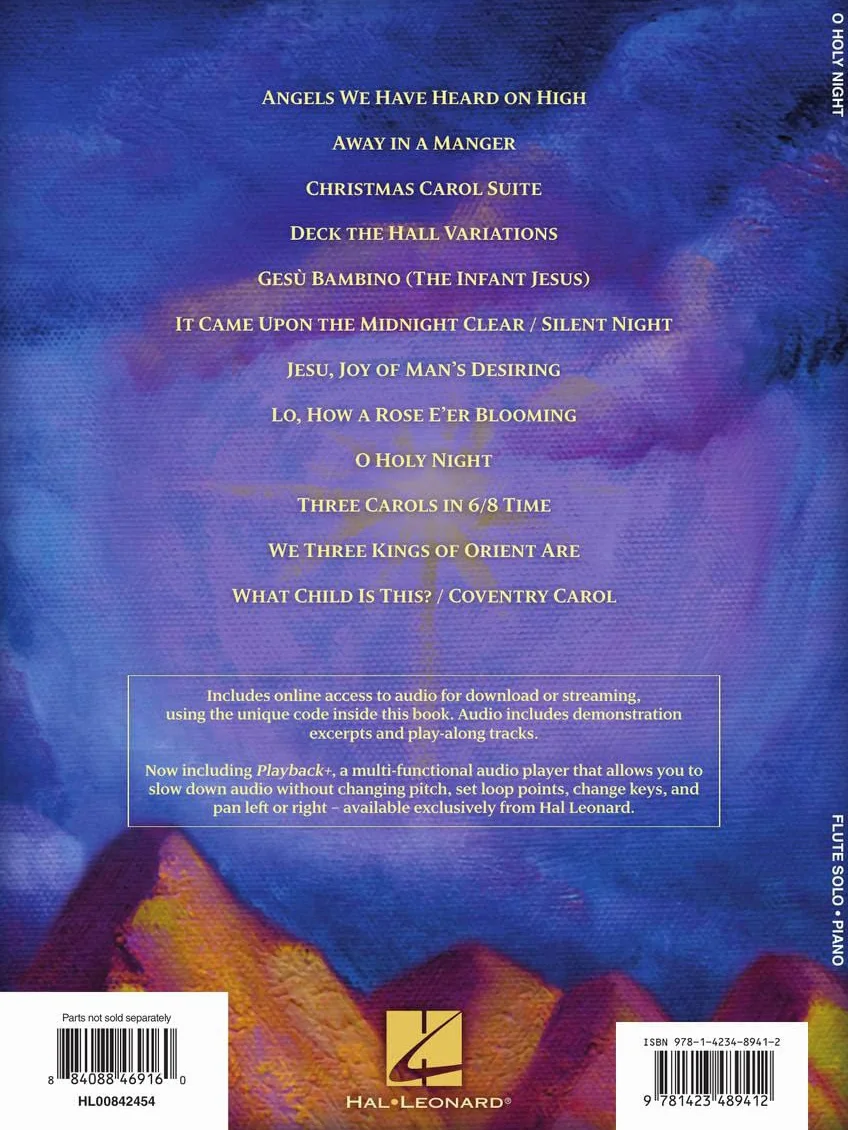 O holy night flute traversiere +cd: A Christmas Collection for Flute and Piano