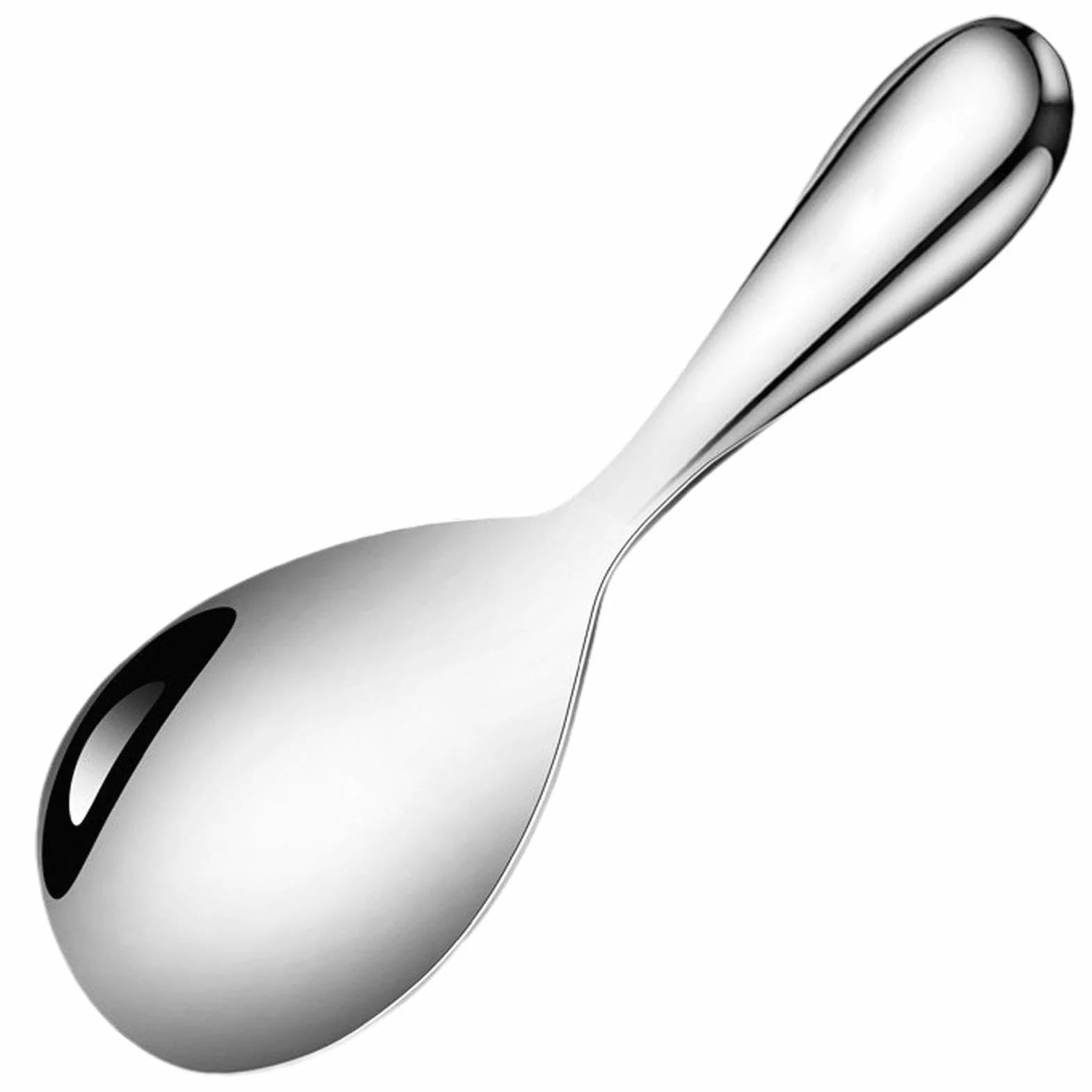 Rice Paddle Spoon, Stainless Steel Rice Spatula, Large Metal Rice Paddle, Non Stick Rice Spoon, Kitchen Rice Spatula, Potato Server Spoon, Metal Rice Paddle, Thickened Rice Spatula, Non Stick Kitchen