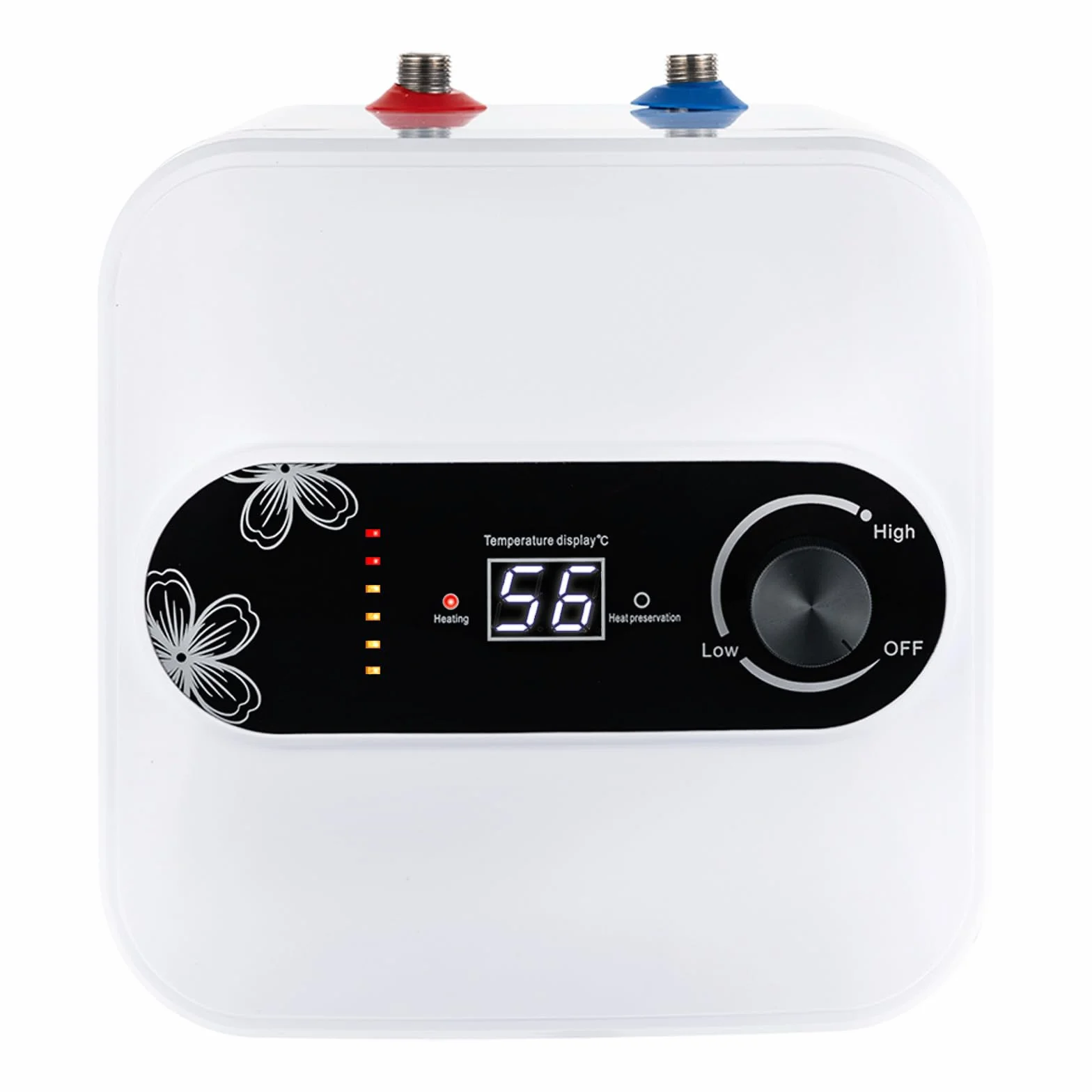 Podblatowy bojler 8 l, 1500 W, elektryczny podgrzewacz wody, mini podgrzewacz wody, podgrzewacz wody 30-65°C, natychmiastowy mały podgrzewacz wody do kuchni, łazienki