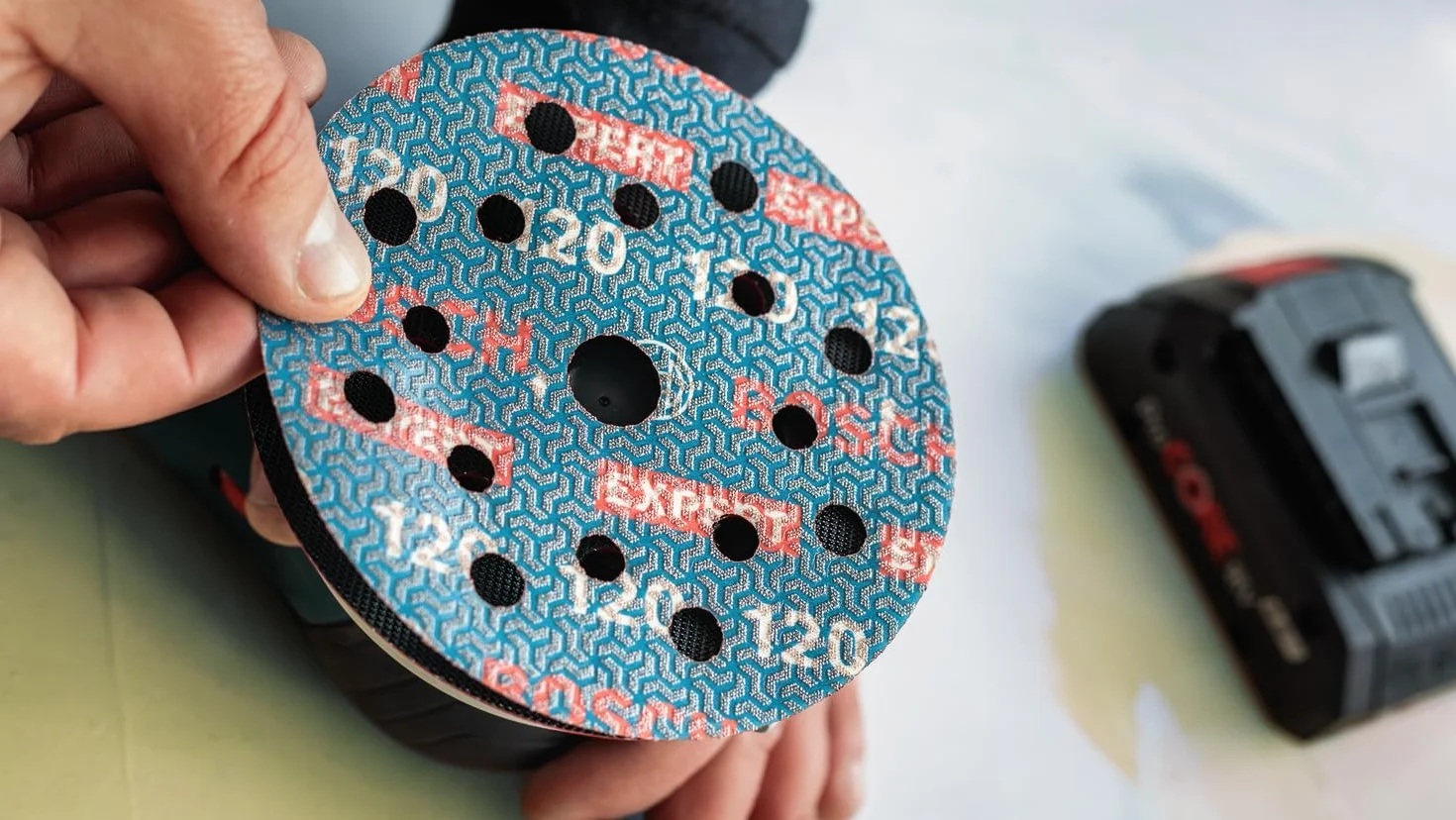 Bosch 1 x EXPERT O780 tarcza szlifierska do folii, 125 mm (do twardego drewna, farba na drewnie, Ø 125 mm, ziarnistość 80, profesjonalne akcesoria szlifierka mimośrodowa)