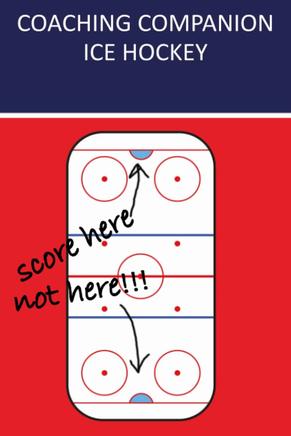 Coaching Companion Ice Hockey: A 200 page notebook 6x9 in for ice hockey coaches and hockey nerds with one rink on each page