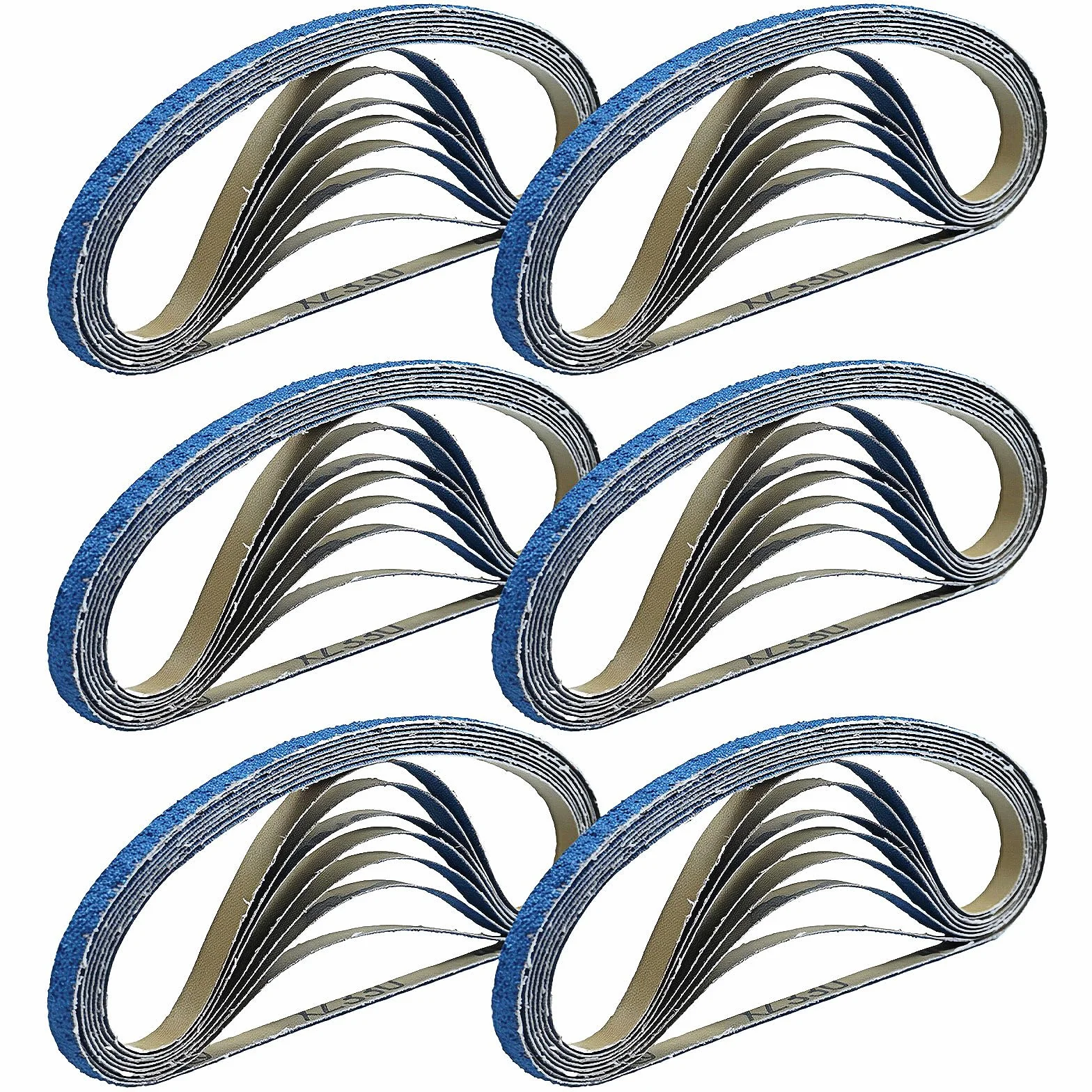 Taśma szlifierska 9 x 533 mm, 40 sztuk taśm szlifierskich o ziarnistości 40/60/80/120/240/400, zestaw wymiennych taśm szlifierskich do szlifierek palców, polerowania, metalu, drewna
