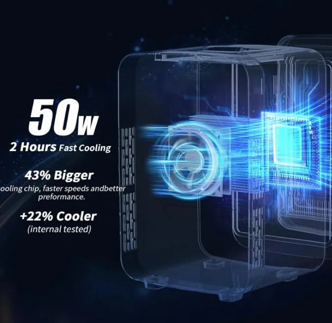 YASHE Mini lodówka do sypialni, 4 litry/6 puszek, mała lodówka, 220V AC / 12V DC, termoelektryczna chłodziarka i podgrzewacz, mini lodówka do napojów, biura, akademika, samochodu, różowa