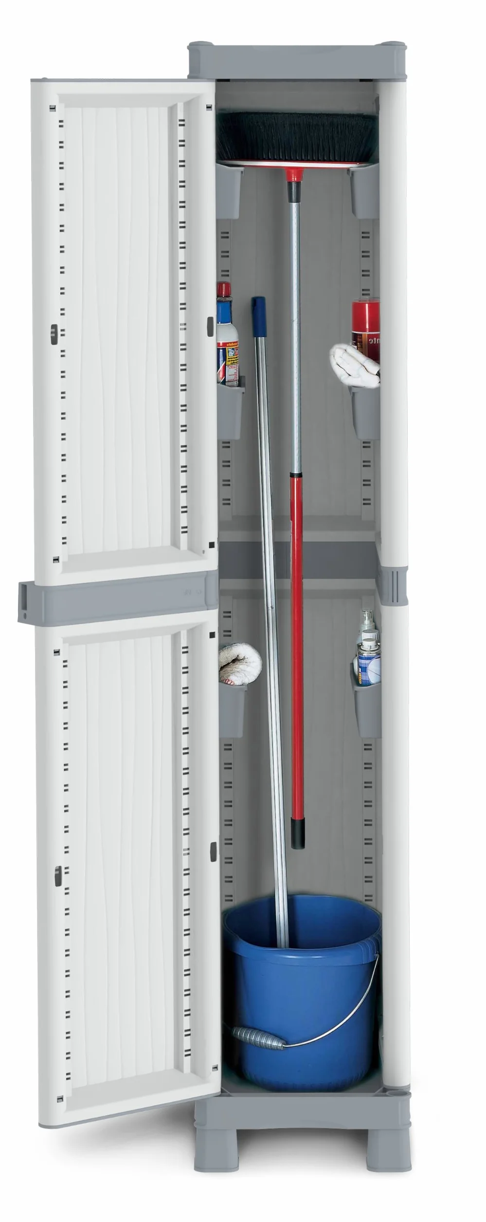 Terry, Podstawa 2350 UW, szafka 1 drzwi i 6 wiader - 35 x 43,8 x 182 cm