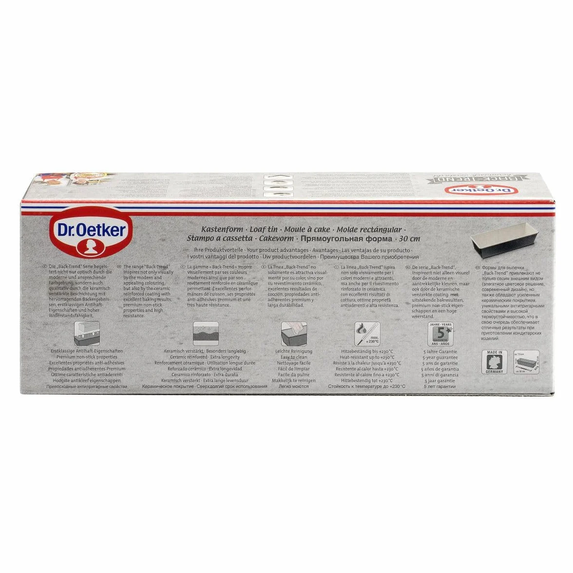 Dr. Oetker Foremki do pieczenia ciast 30 cm stal z powłoką ceramiczną zapobiegającą przywieraniu