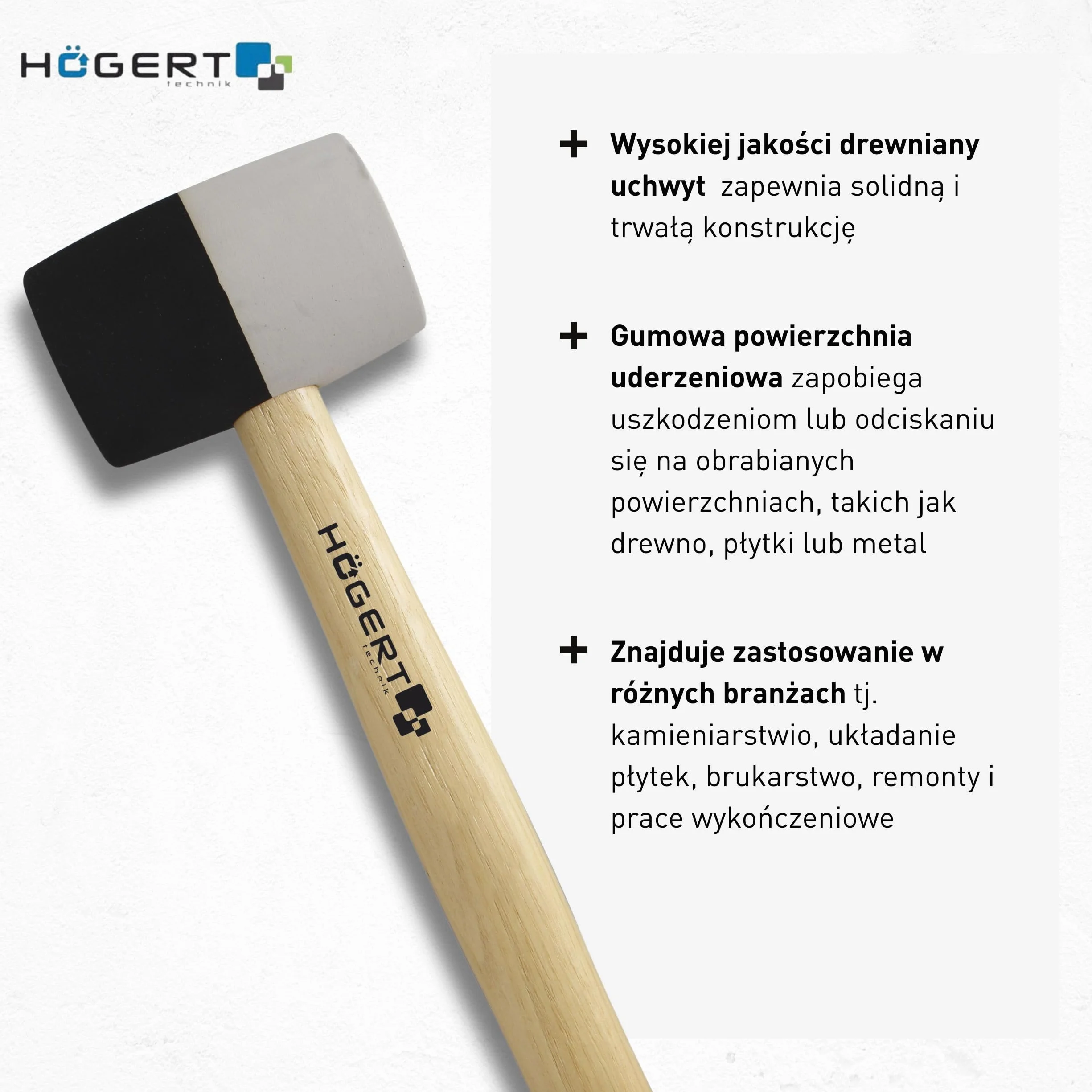 Hogert Technik HT3B044 Młotek z miękkim bijakiem