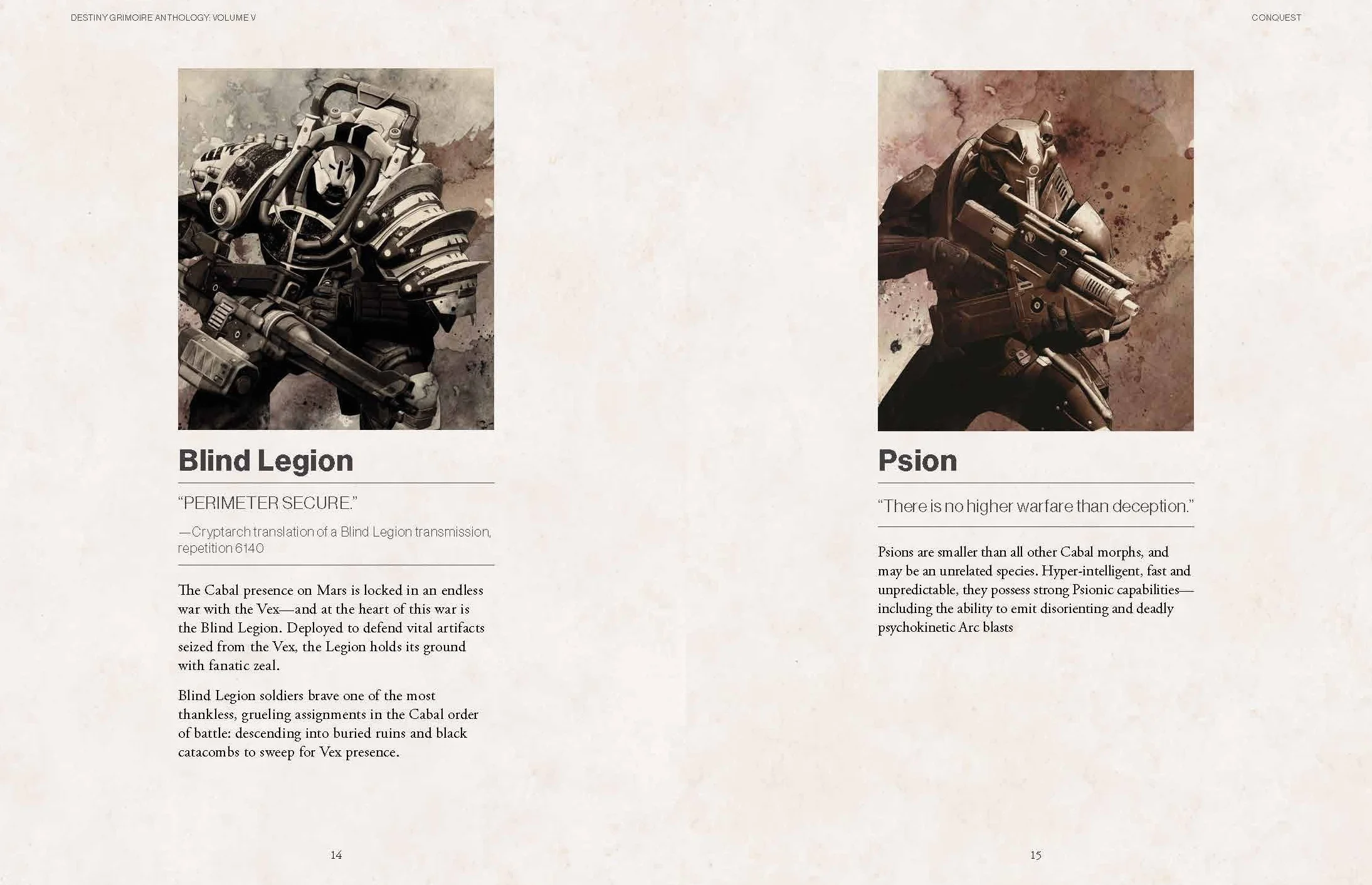Destiny Grimoire Anthology Volume 5: Legions Adrift