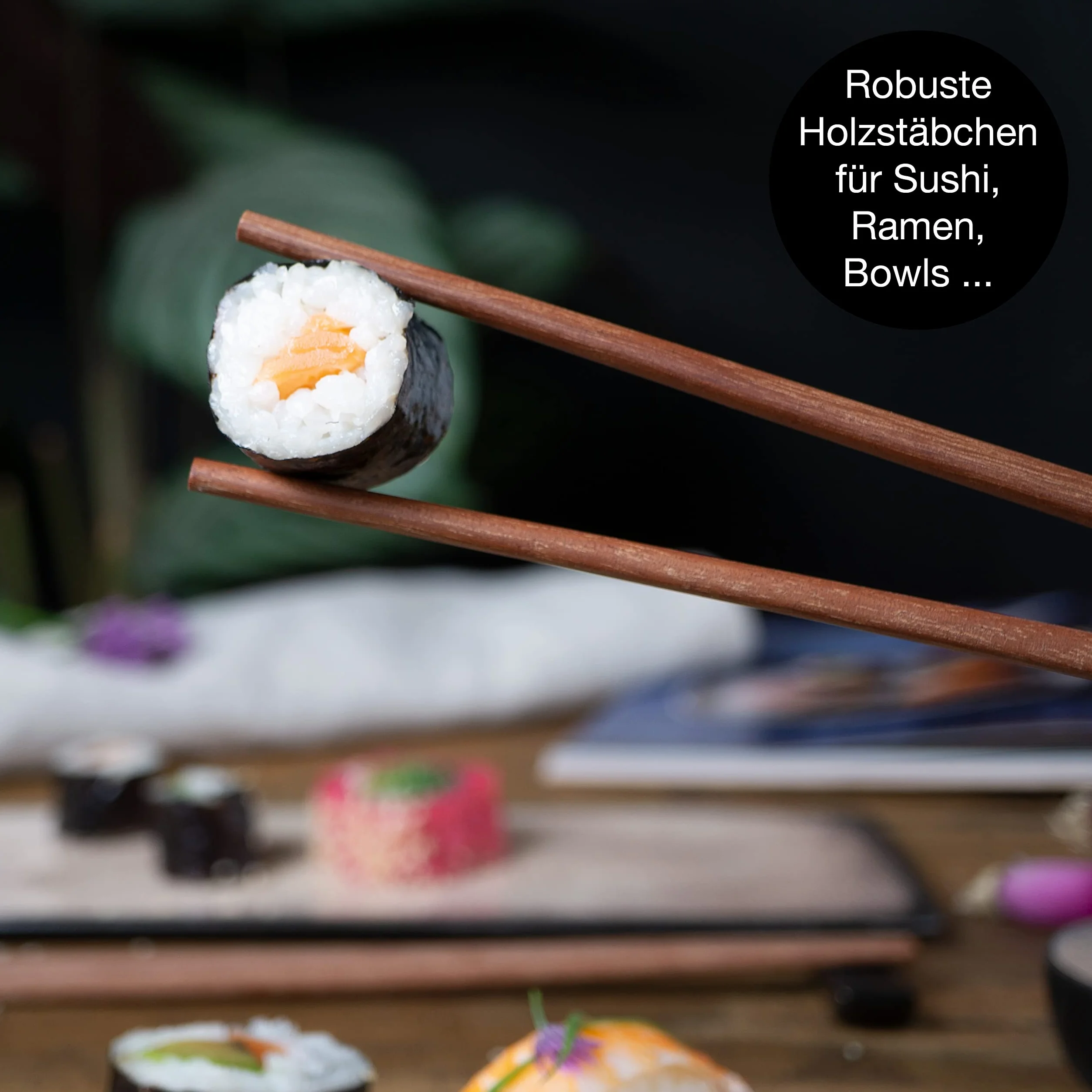Moritz & Moritz VIDA zestaw naczyń do sushi dla 2 osób, zestaw 10 sztuk, zestaw do sushi z 2 talerzami do sushi, miseczkami na sosami i pałeczkami