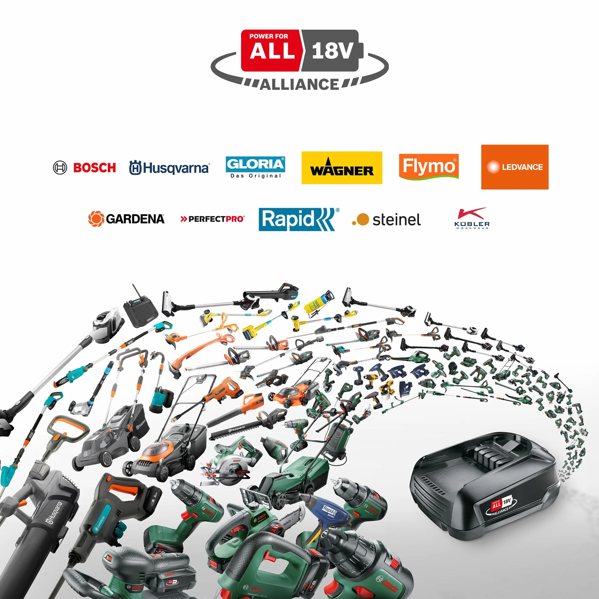 Bosch: akumulatorowa podkaszarka do trawy UniversalGrassCut 18V-26-500 (do podkaszania w poziomie i pionie, czas ładowania: 65 min, średnica cięcia: 26 cm, system 18V, bez akumulatora)