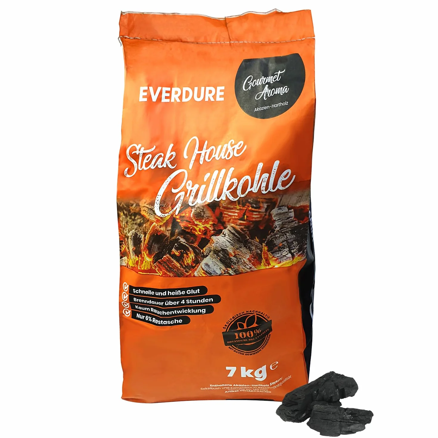 Everdure ECHARCOAL7DE Steak House węgiel do grilla, 7 kg