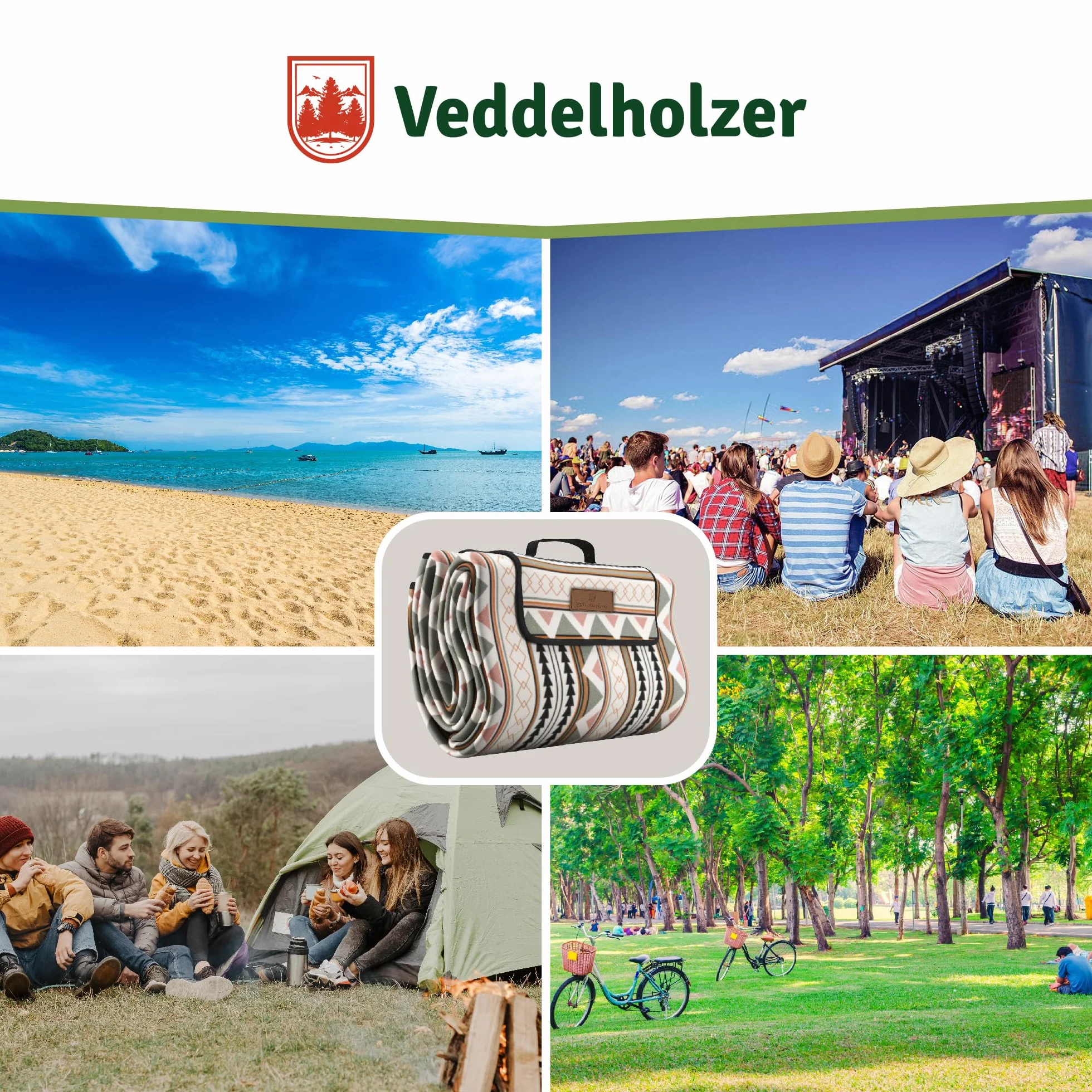 Veddelholzer Koc piknikowy (Boho)