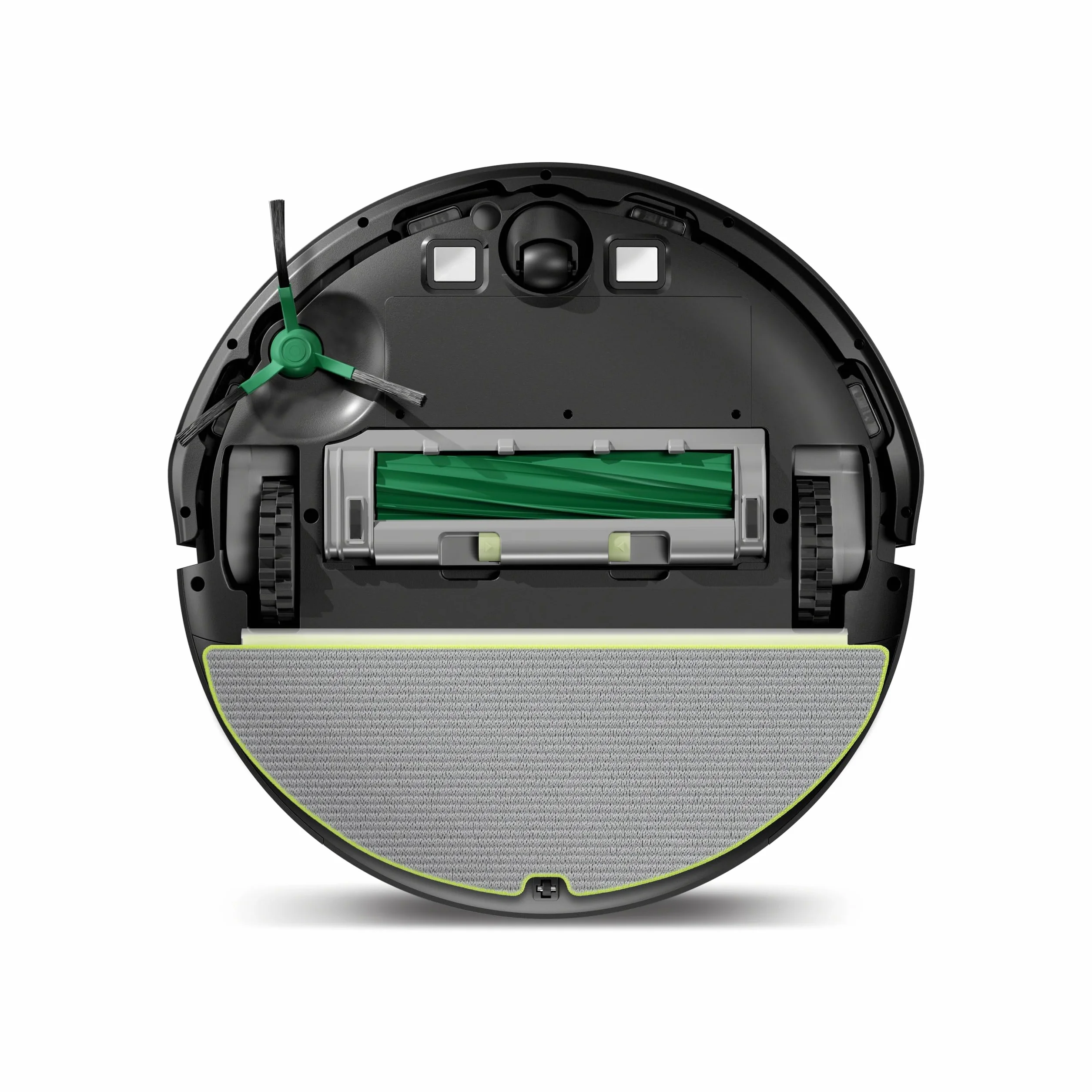 iRobot Roomba 205 DustCompactor Combo Robot - Automatycznie zagęszcza zanieczyszczenia wewnątrz robota do 60 dni - Clearview LiDAR - 7KPa - Ładuje i wznawia pracę - SmartScrub - Czarny