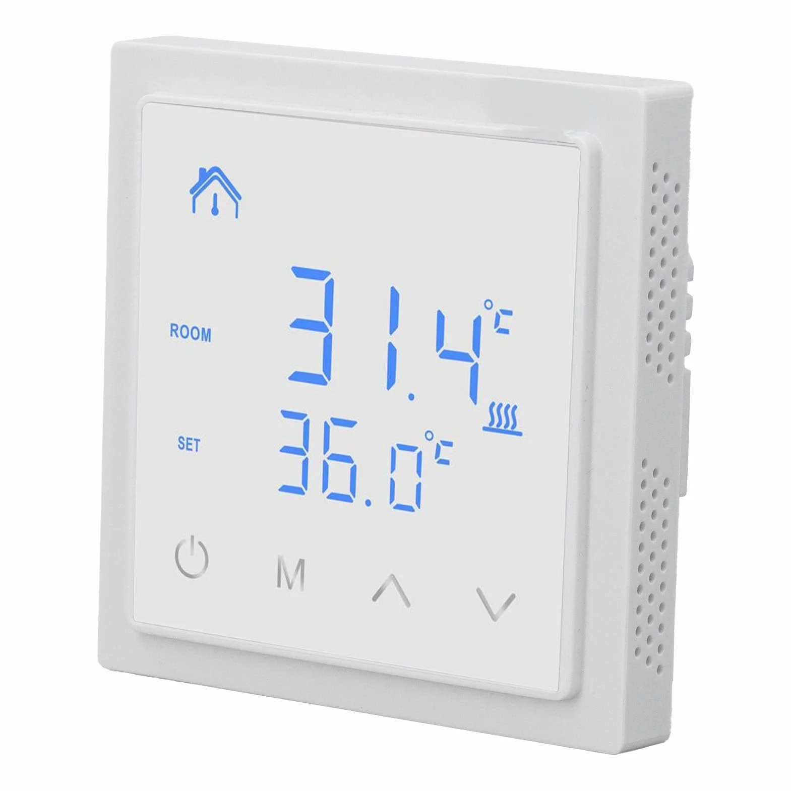 Generic Inteligentny Termostat, Elektryczny Termostat Ogrzewania Podłogowego, Szeroka kompatybilność, Wyświetlacz LED, łatwa Instalacja, Zabezpieczenie Przed Fałszywymi Kontaktami, 16A AC85V-250V