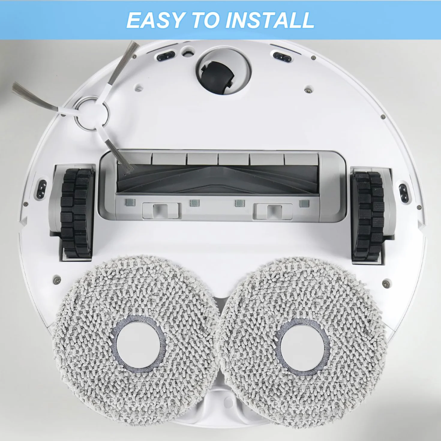 2 sztuki mopa czyszczącego do Dreame l10s Ultra ze stojakiem, wymienna nasadka do mopa Dreame l10s Pro Ultra Heat, wydajne czyszczenie, łatwa wymiana, nadaje się do robotów odkurzających Dreame