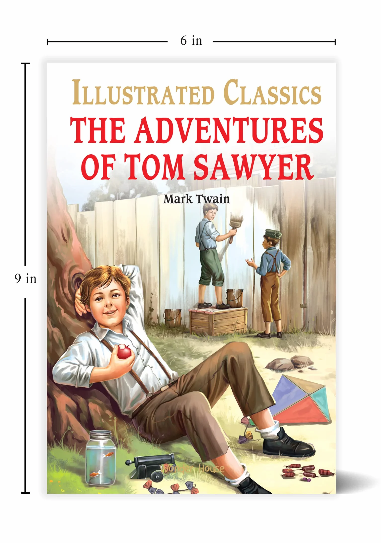 The Adventures of Tom Sawyer: llustrated Abridged Children Classic English Novel with Review Questions (Hardback