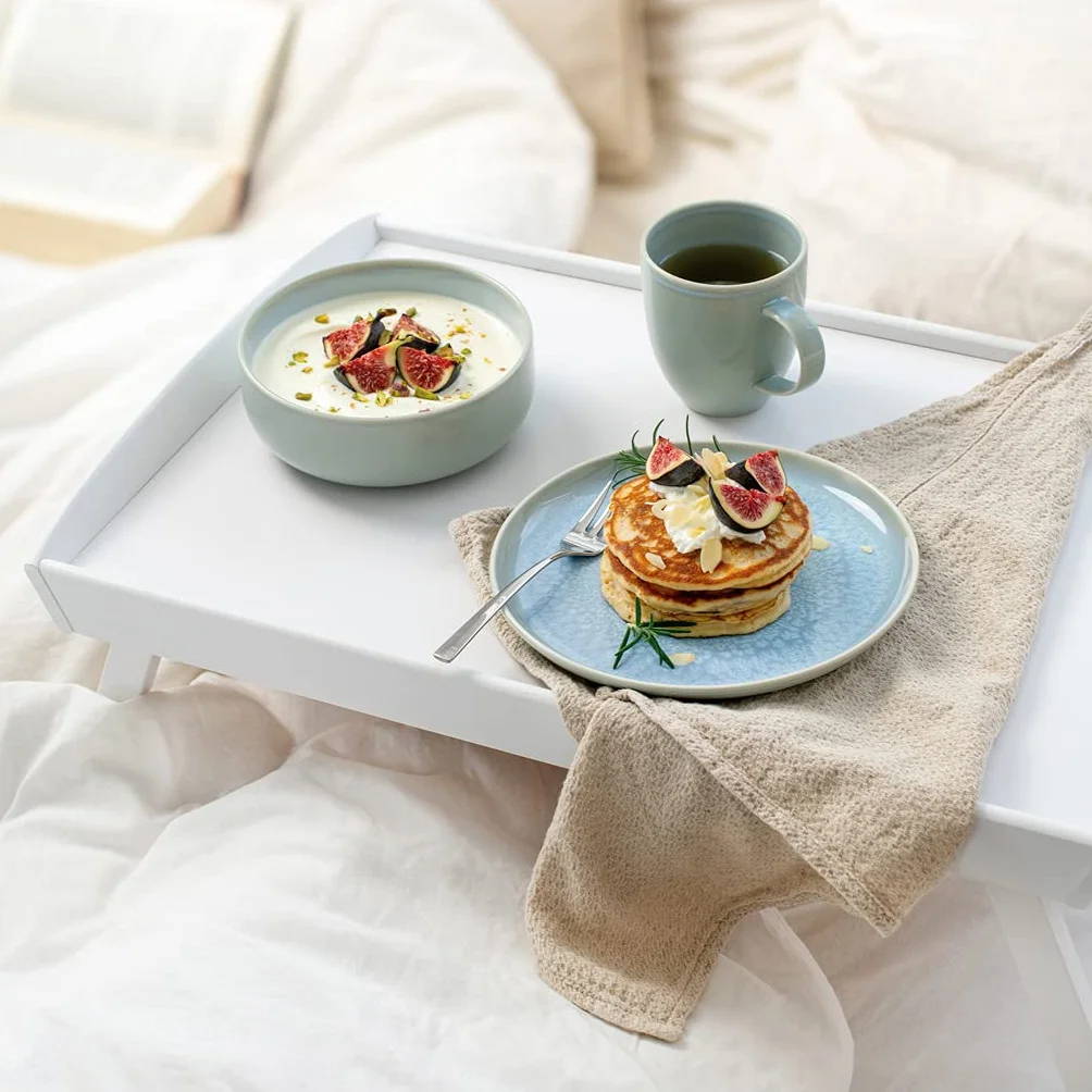like Villeroy & Boch Group - Crafted Blueberry, talerz śniadaniowy, 21 cm, porcelana premium, turkusowy, 21 x 21 x 2 cm