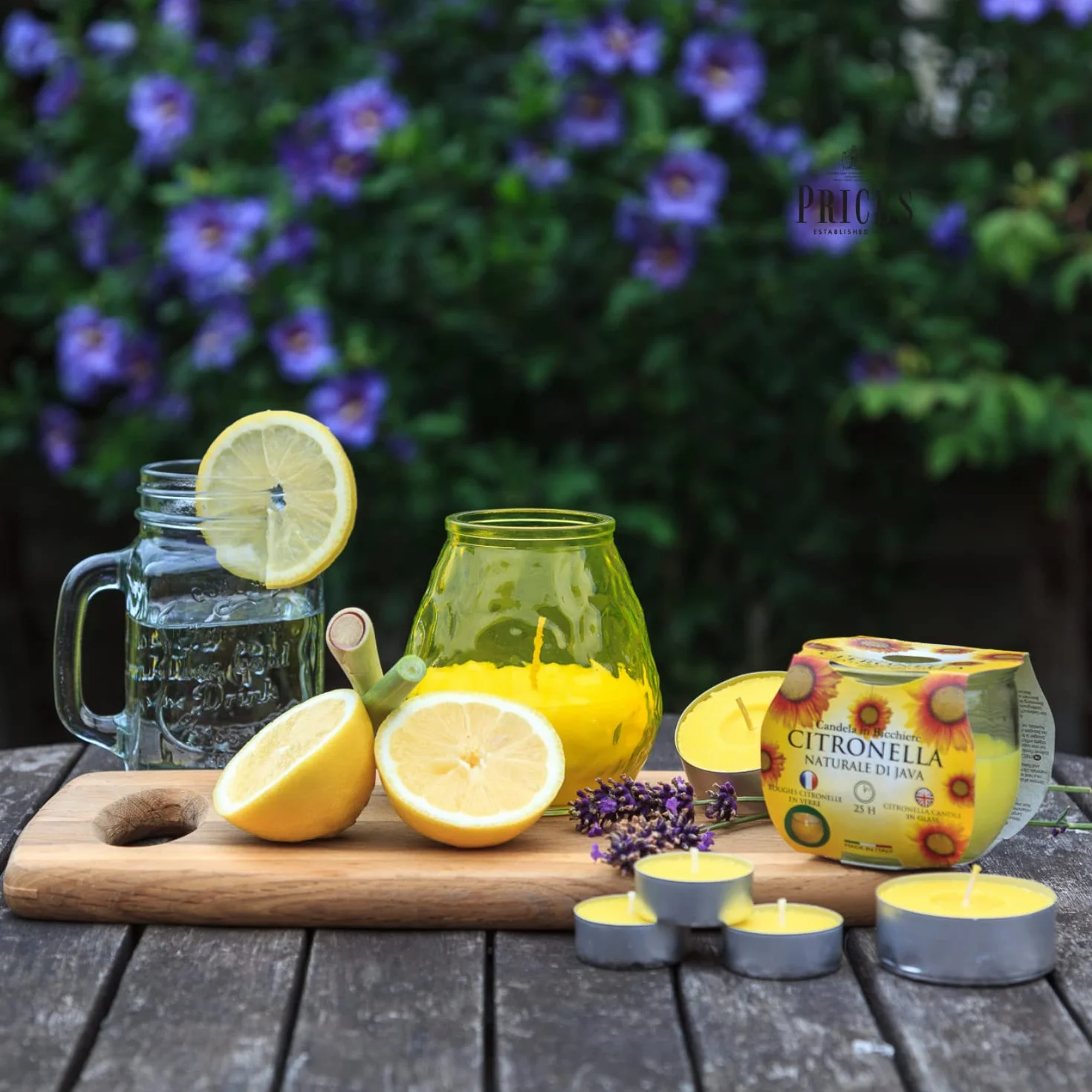 Price's Świece Citronella podgrzewacze zestaw 25 sztuk (seria Citronela)