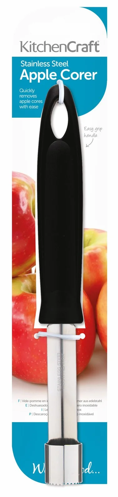 KitchenCraft Wykrawacz do jabłek ze stali nierdzewnej 25 cm