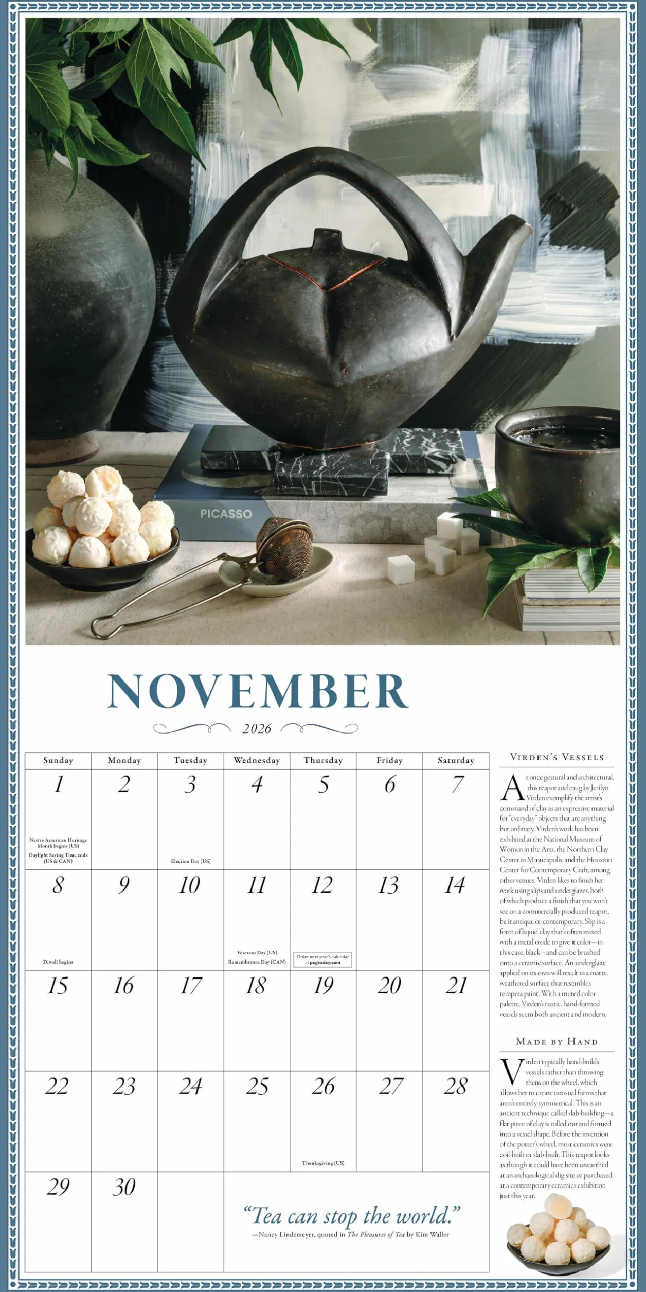 The Collectible Teapot Wall Calendar 2026: A Tea Obsessive's Dream Come True