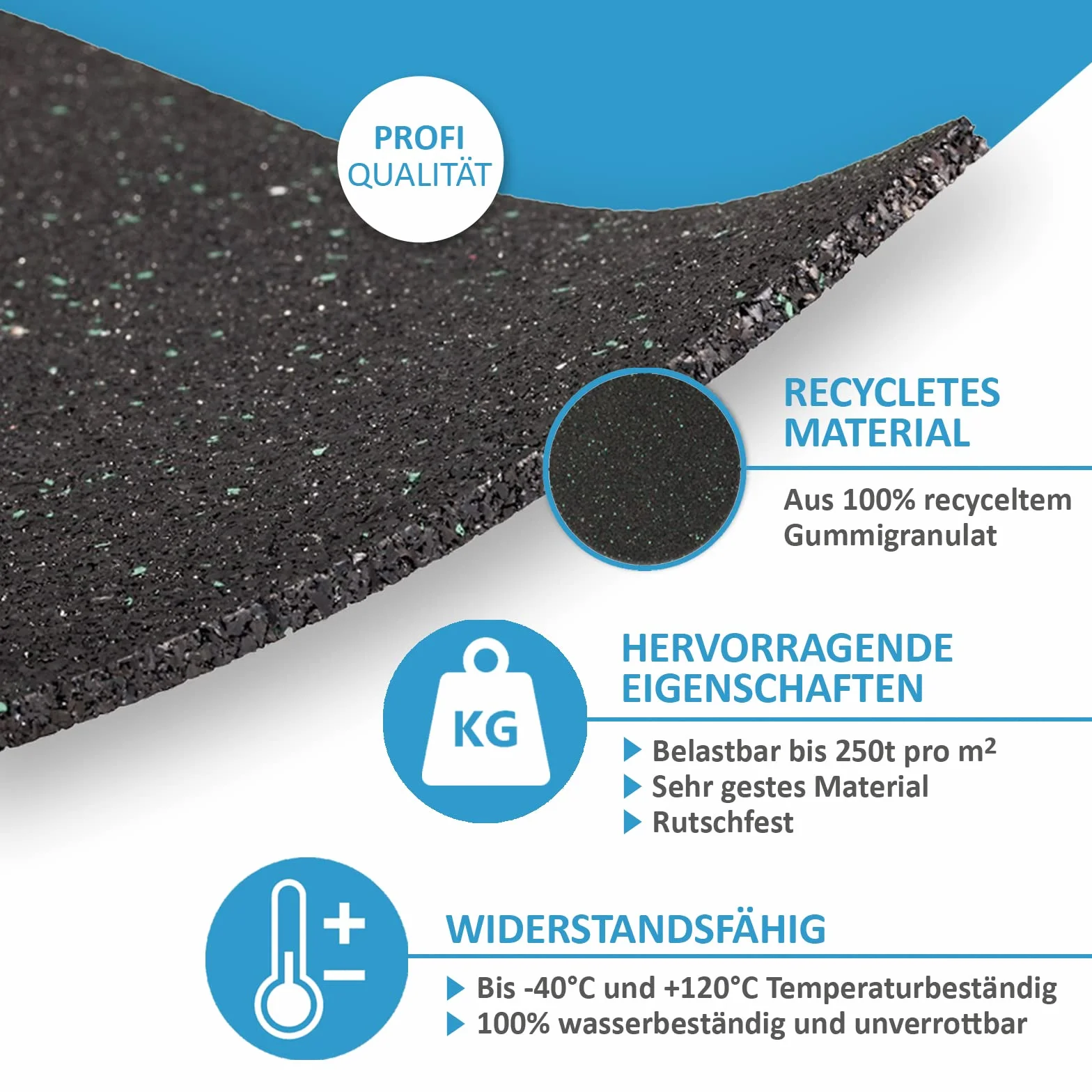 Płyty tarasowe 90 x 90 x 3 mm, 6 mm, 8 mm, 10 mm, 20 mm Wybierz rezystancję i ilość 90 x 90 x 3 mm. Ilość: 50 szt.