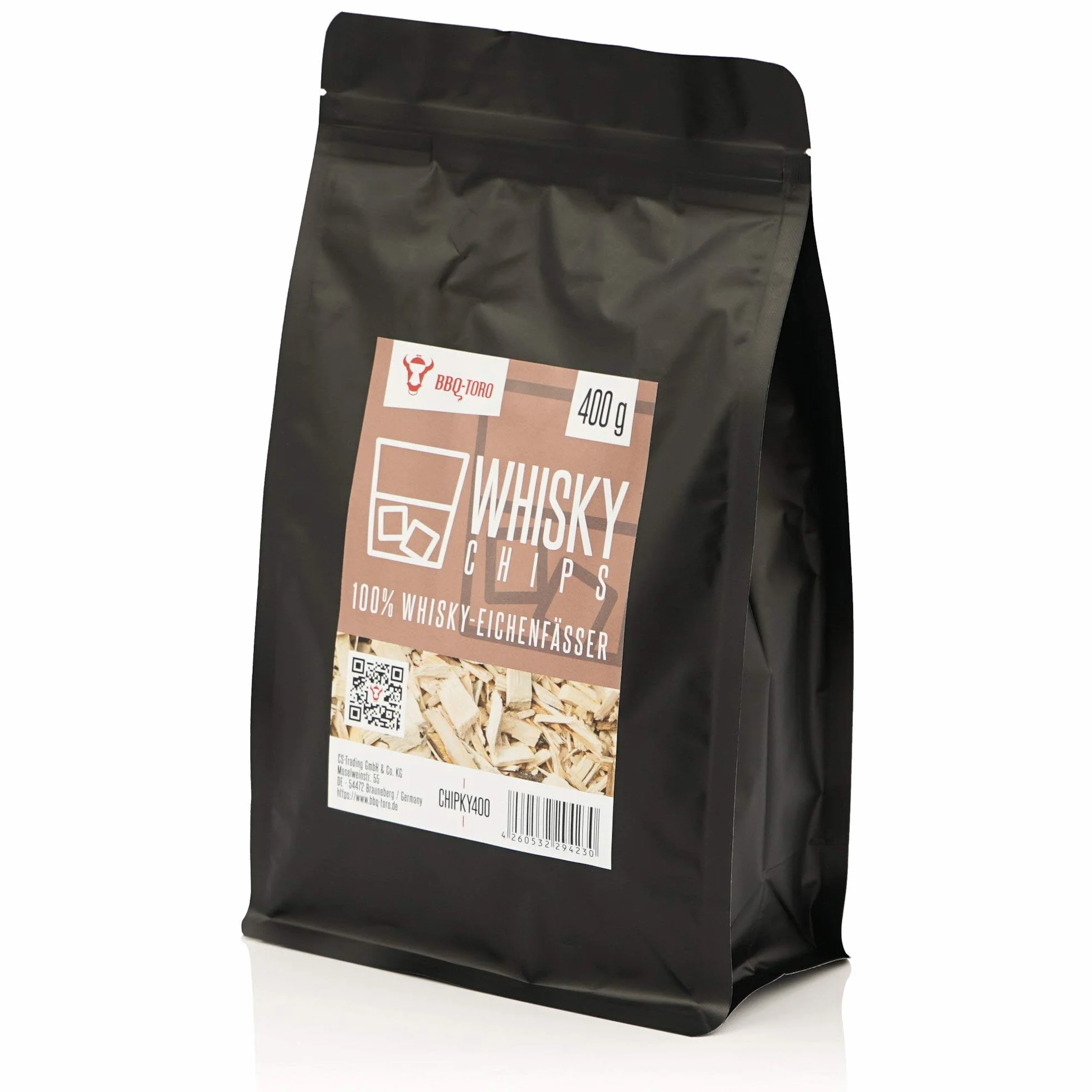 BBQ-Toro Whisky Smoker Chips Whisky Fumatori di Chip | Fumo Chip Fumatori intensivi da barili di Quercia | Grill Chips per Grill a Gas, affumicatore, BBQ (400.0)