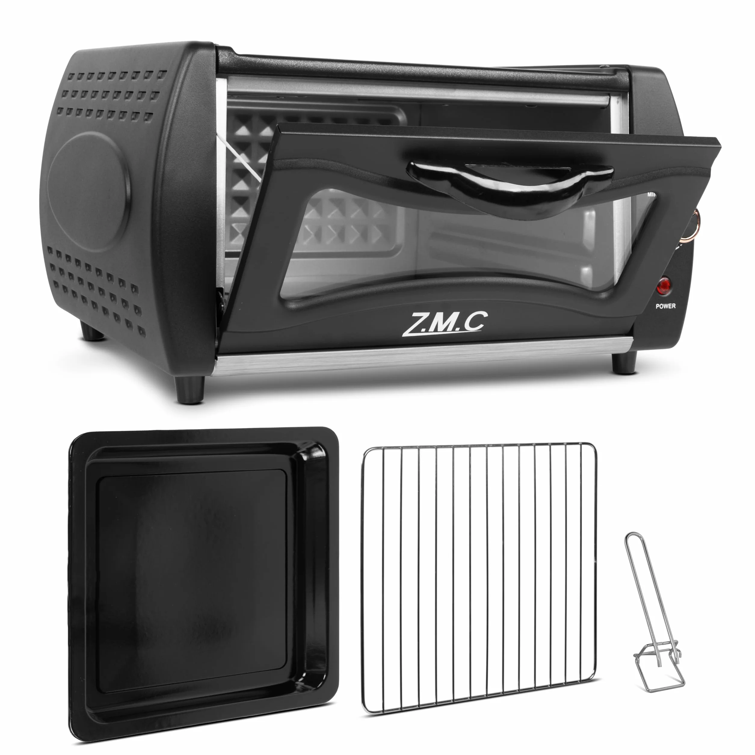 ZMC Mini Tandoor 2100 W 22 l – piekarnik do lahmacun, pizzy, naan i chleba, w zestawie blacha do pieczenia i ruszt do grillowania. Szybkie nagrzewanie, idealny