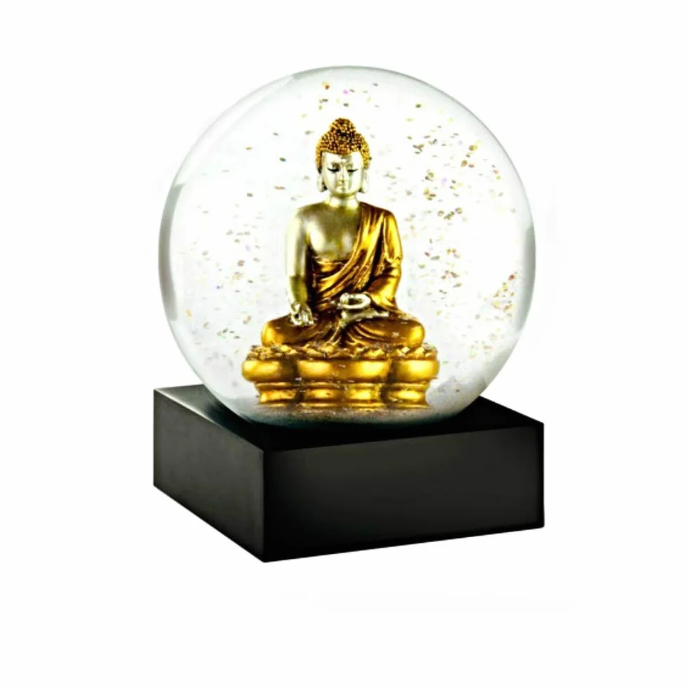 CoolSnowGlobes złoty budda