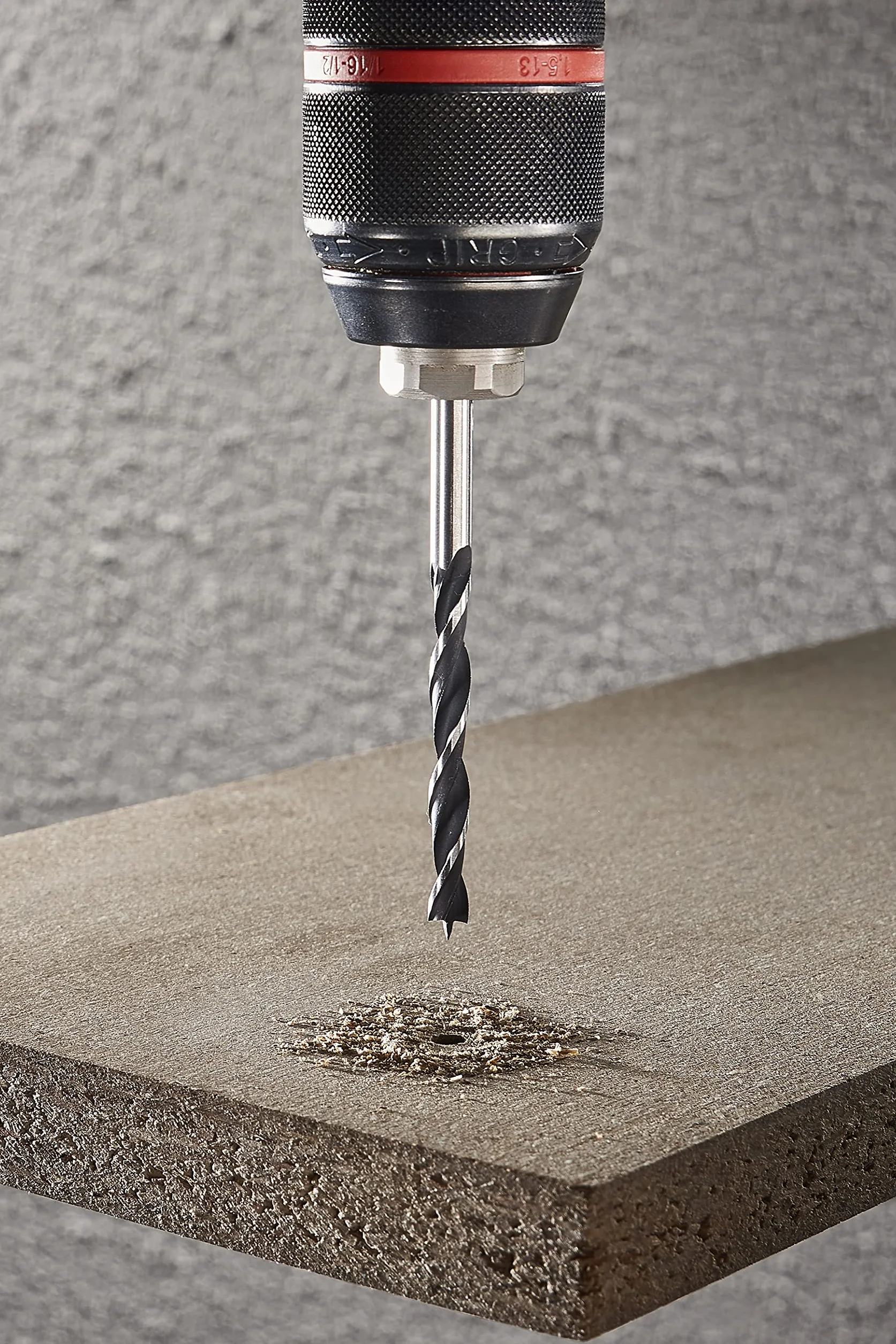 Wolfcraft 8458000 CV Wiertła spiralne do drewna, kompozytowe Ø 4.0-5.0-6.0-8.0-10.0 mm w opakowaniu 5 plastikowe etui, srebrny