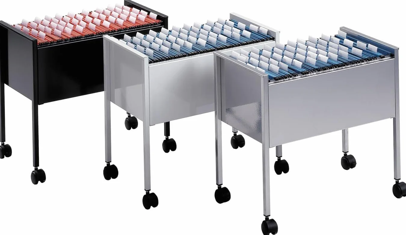 Durable 309501 Wózek na teczki zawieszkowe Eco 80 A4, kolor czarny.