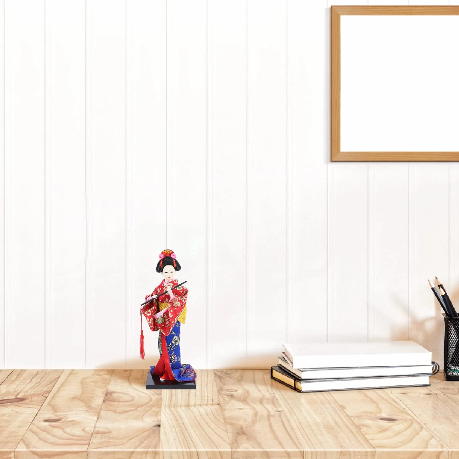 BESTonZON Japońskie figurki gejszy, tradycyjna lalka gejsza, dekoracja, kimono, azjatycka, gejsza, przedmiot kolekcjonerski, dekoracja stołu do salonu, sypialni, domu, biura, sushi, baru, dekoracji