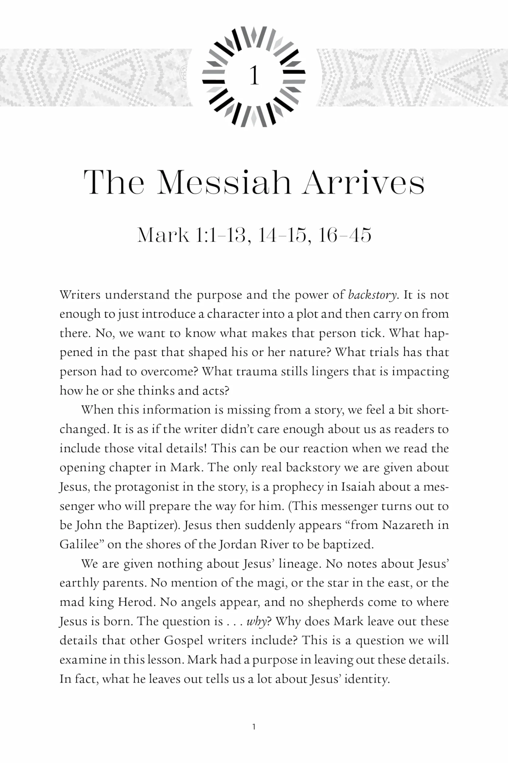 Mark Bible Study: Building Our Faith on a Strong Foundation