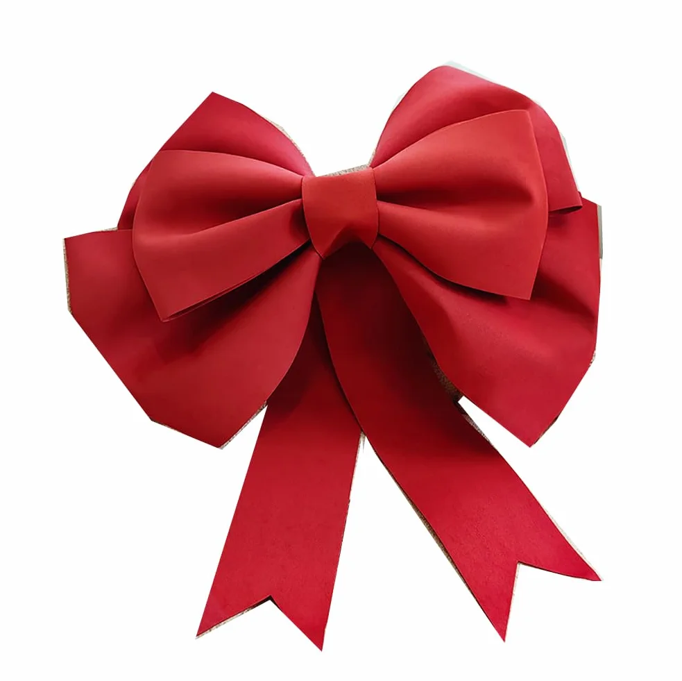 Extra Duża Kokarda Dekoracyjna Bow DIY Gigantyczna Kokarda Zdobnicza Gigantyczna Duża Czerwona Kokarda Na Samochód Kokarda Prezentowa Na Ślub, Imprezę, Samochód, Walentynki, Święta Bożego Narodzenia