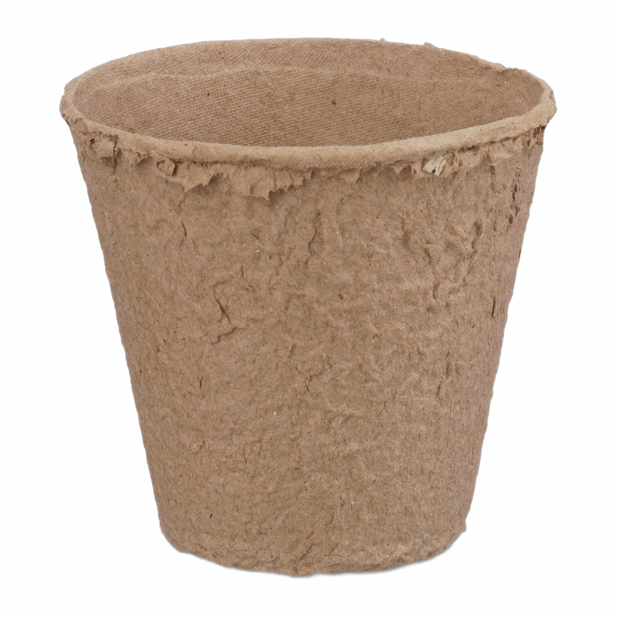 Relaxdays Doniczki w zestawie, biodegradowalne, dla roślin, 80 sztuk doniczek, celuloza, okrągłe, 8 cm, beżowe