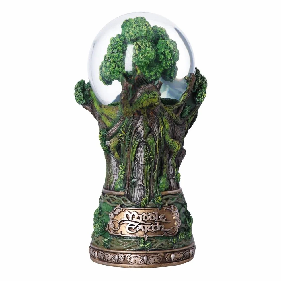 Nemesis Now Oficjalnie licencjonowany Władca Pierścieni Śródziemie Treebeard Snow Globe, Zielona, 22,5 cm