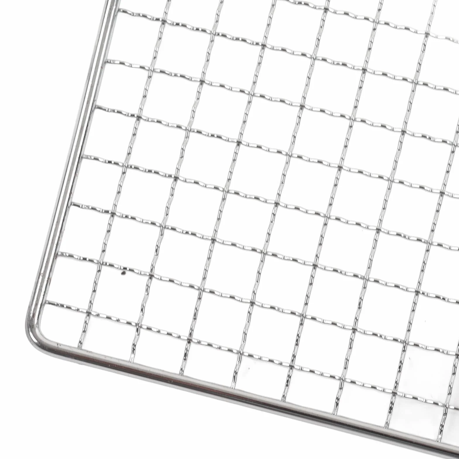 Mata z Drutu do Grillowania, Stal Nierdzewna BBQ Grill Net Grill Campfire Grate Grill Mata Siatkowa Grill Baking Net Non Stick Cooking Grate for Pit, dla Domu Pikniki Kemping
