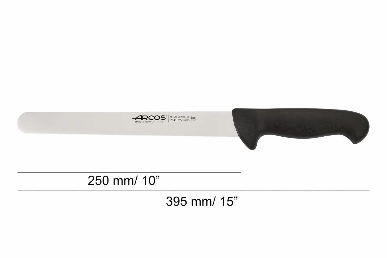Arcos 2900 krajalnica nóż Nitrum 250 mm 18/8 stal nierdzewna
