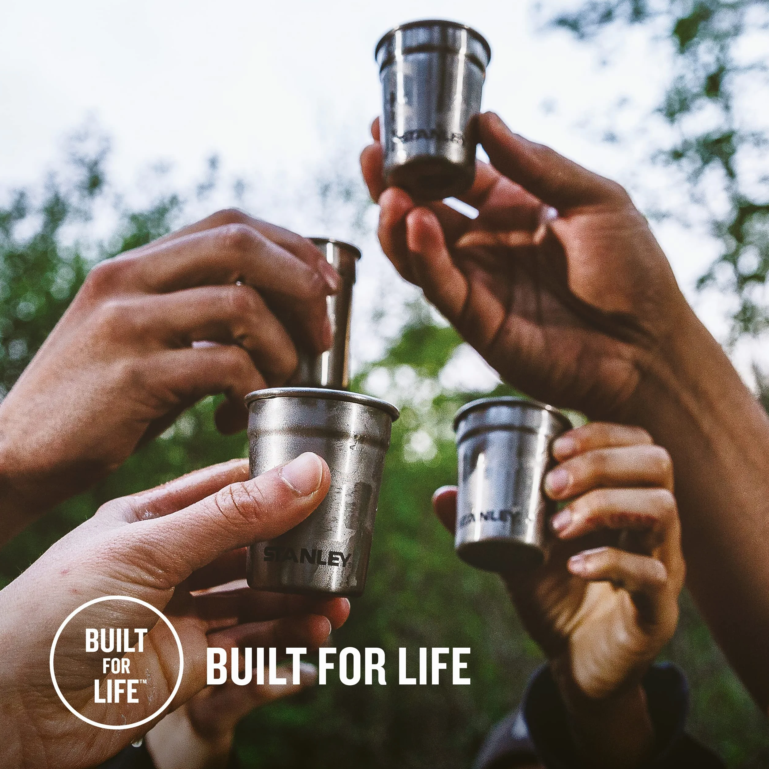 Stanley 1913 Adventure Pre-Party Shot Glass + Flask Set Matte Black Stal nierdzewna Bez BPA Zestaw podarunkowy