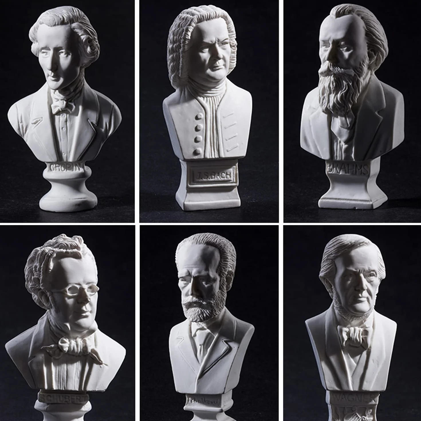 Mini klasyczny kompozytor, 10 mini statuetek, popiersie muzyka, dekoracja salonu, domowa dekoracja, nowoczesne ornamenty do salonu, żywica poliestrowa, prezent