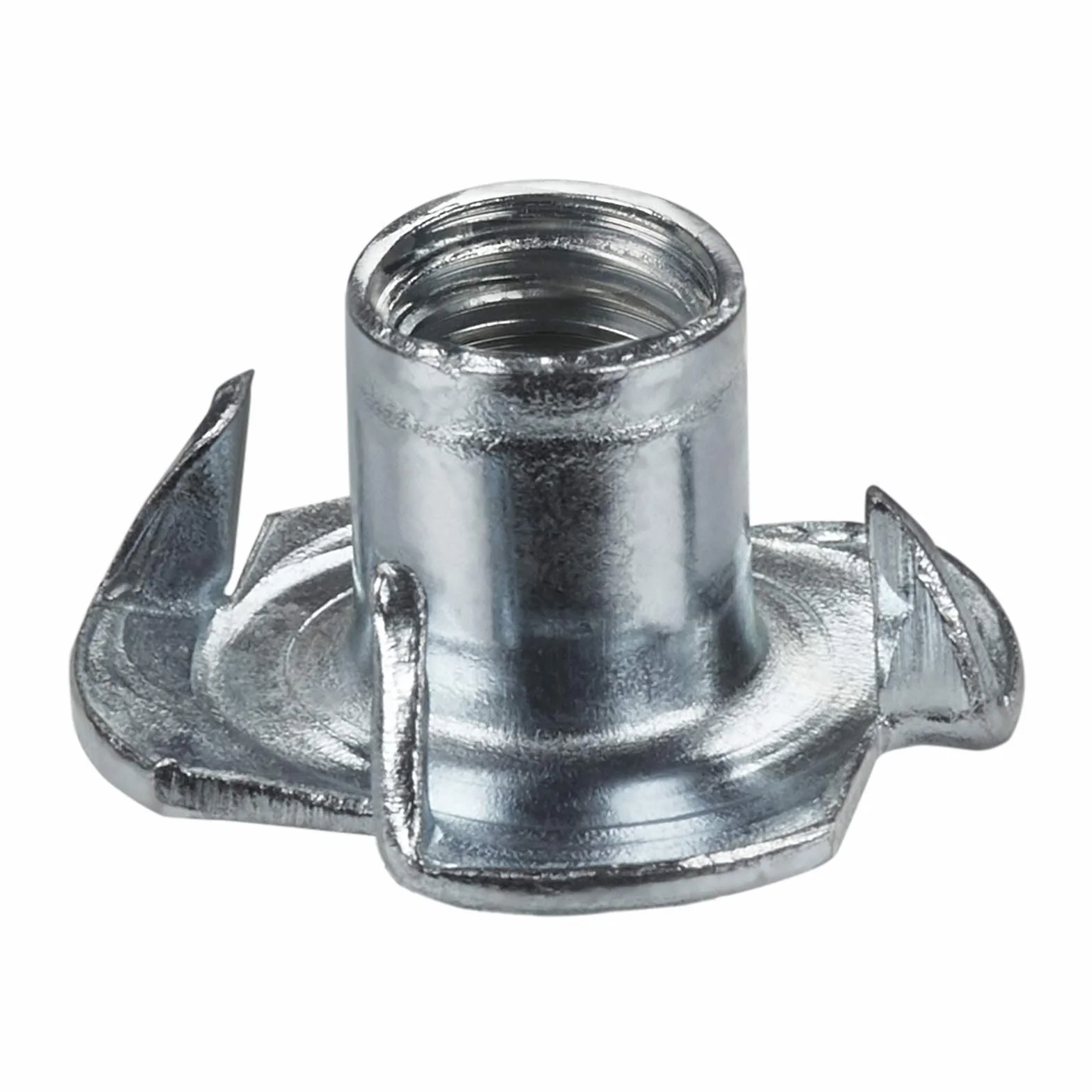 100 x nakrętka do wbijania M5 x 8 x 15 mm z 4 końcówkami do mocowania różnych elementów w budowie mebli, mufa do wbijania, blokada do wbijania firmy SO-TECH