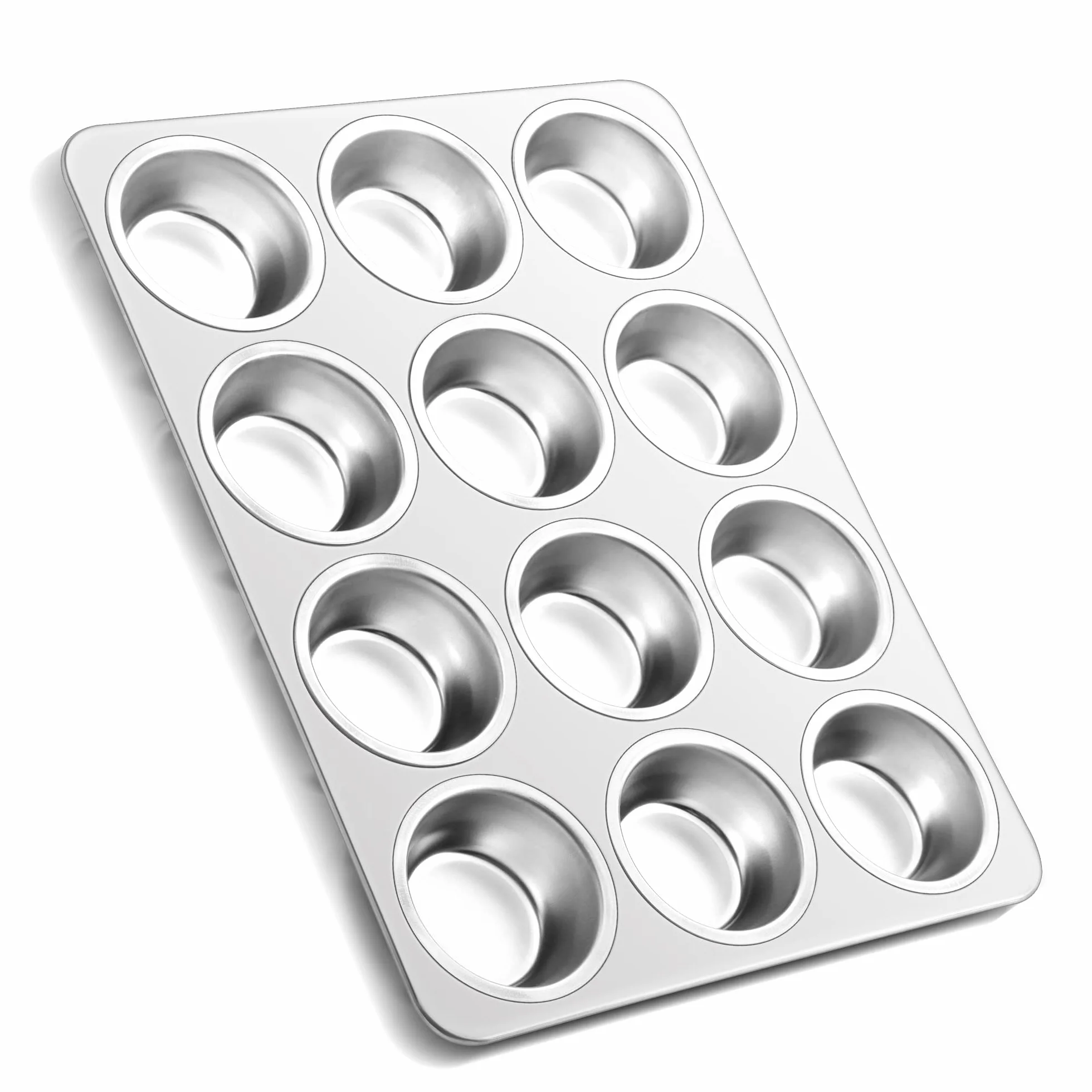 Joyfair Forma do muffinek ze stali nierdzewnej na 12 muffinów