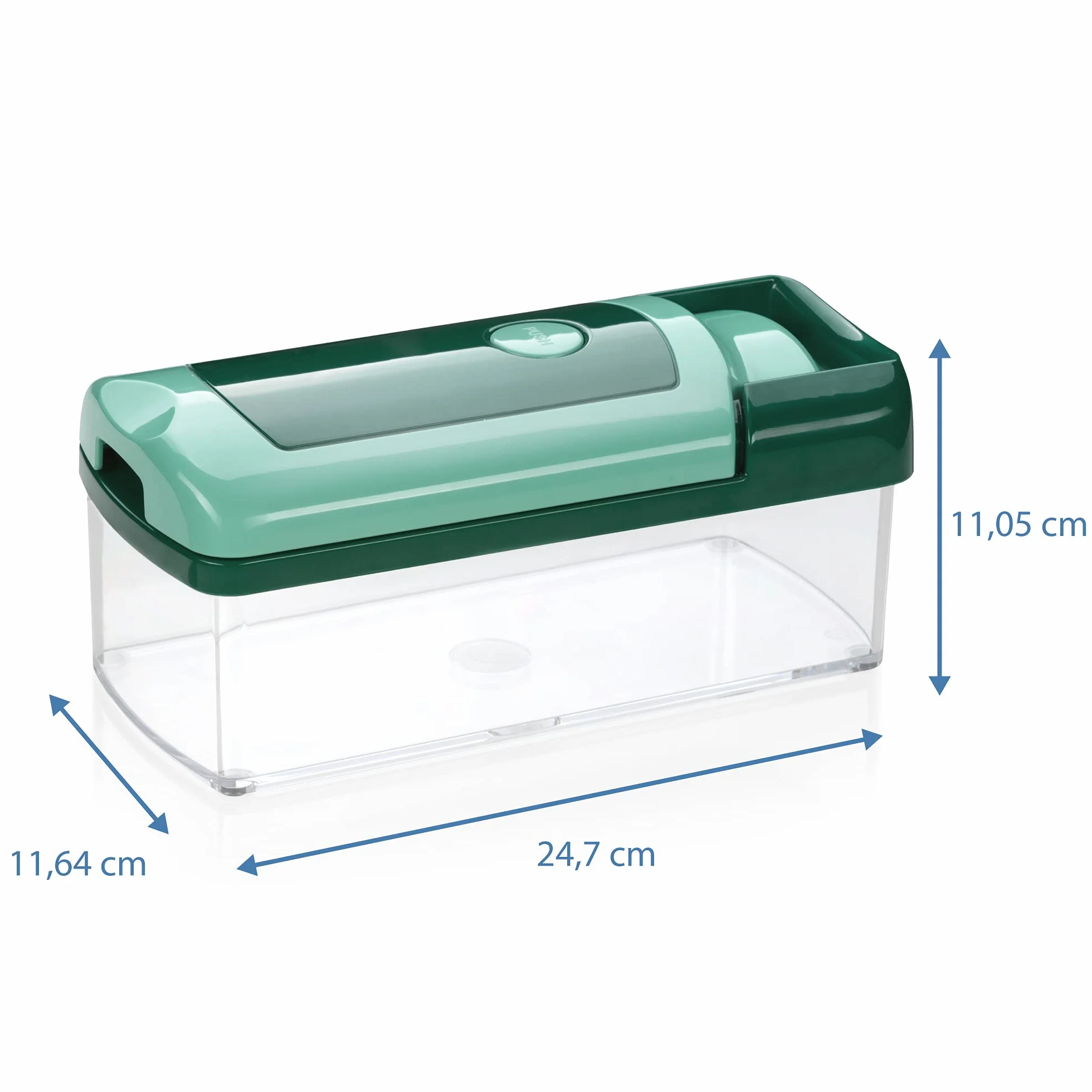 Genius Nicer Dicer Fusion Smart 12-częściowy zestaw do krojenia warzyw z pojemnikiem na ścinki, wkładką nożową XXL i spiralną Julietti